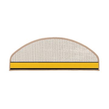 Stufenmatte Sabang, Erhältlich in vielen Farben & Größen, Treppenschutz, Floordirekt, Halbrund, Höhe: 3,5 mm