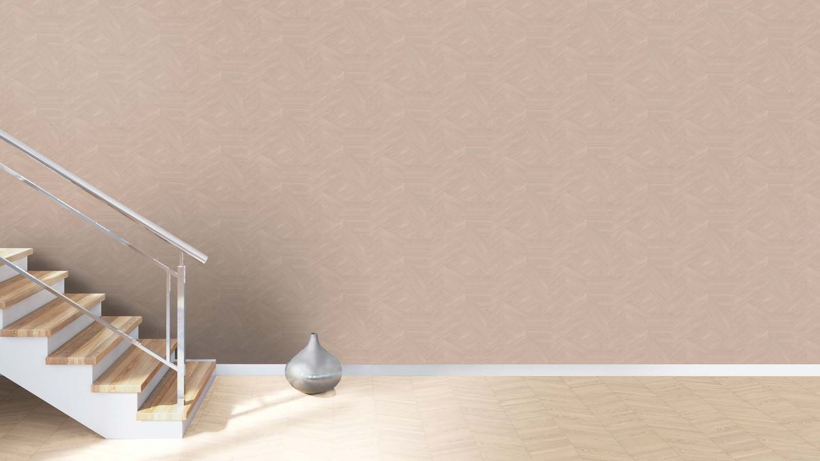 Vliestapete Uni Linien Struktur Braun Grau Silber 822823 Color Your Life