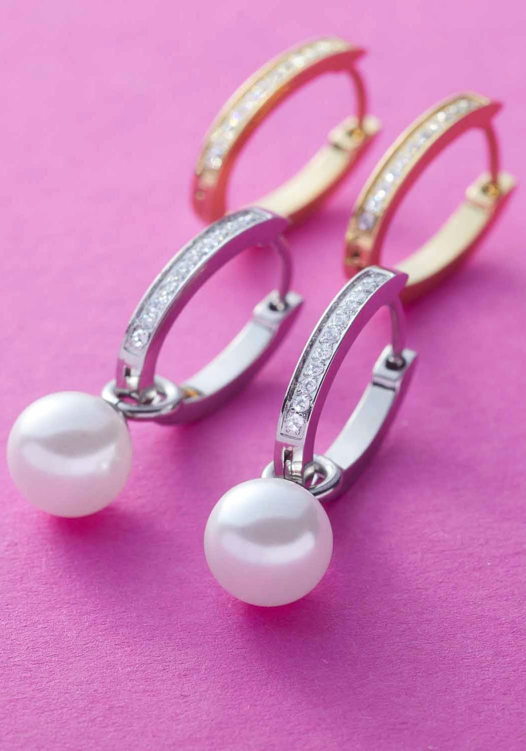 LEONARDO Paar Creolen Ohrring Ronia Beauty's, mit Zirkonia (synth)