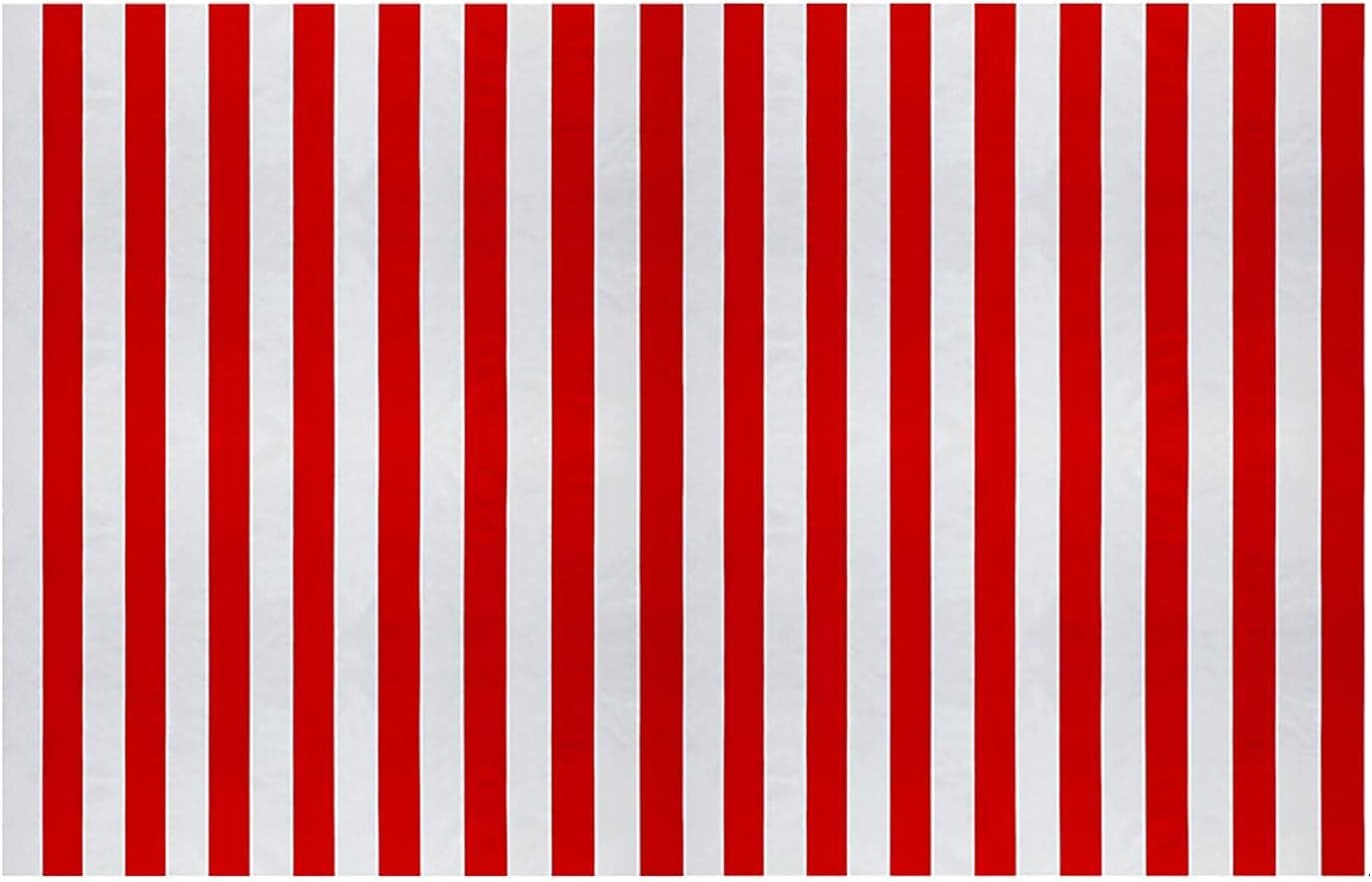 SOTOR Tischdecke Rot-weiß gestreifte Tischdecke, Karneval, Zirkus-Tischrock (Weihnachtstischdecke, für Innen- und Außenbereich, Abdeckung für Zirkus-Motto-Party, Geburtstagsparty-Dekorationen (Rot + Weiß) 1-tlg)