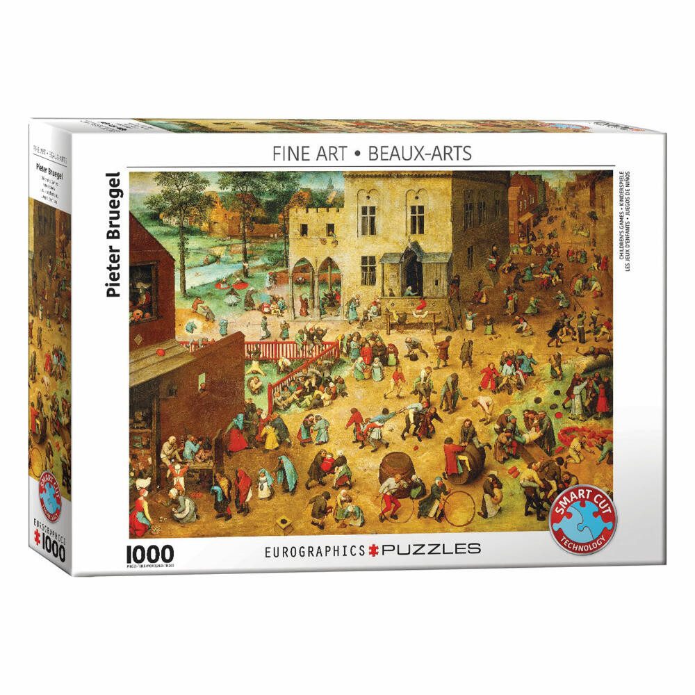 EUROGRAPHICS Puzzle Kinderspiele- Pieter Bruegel, 1000 Puzzleteile