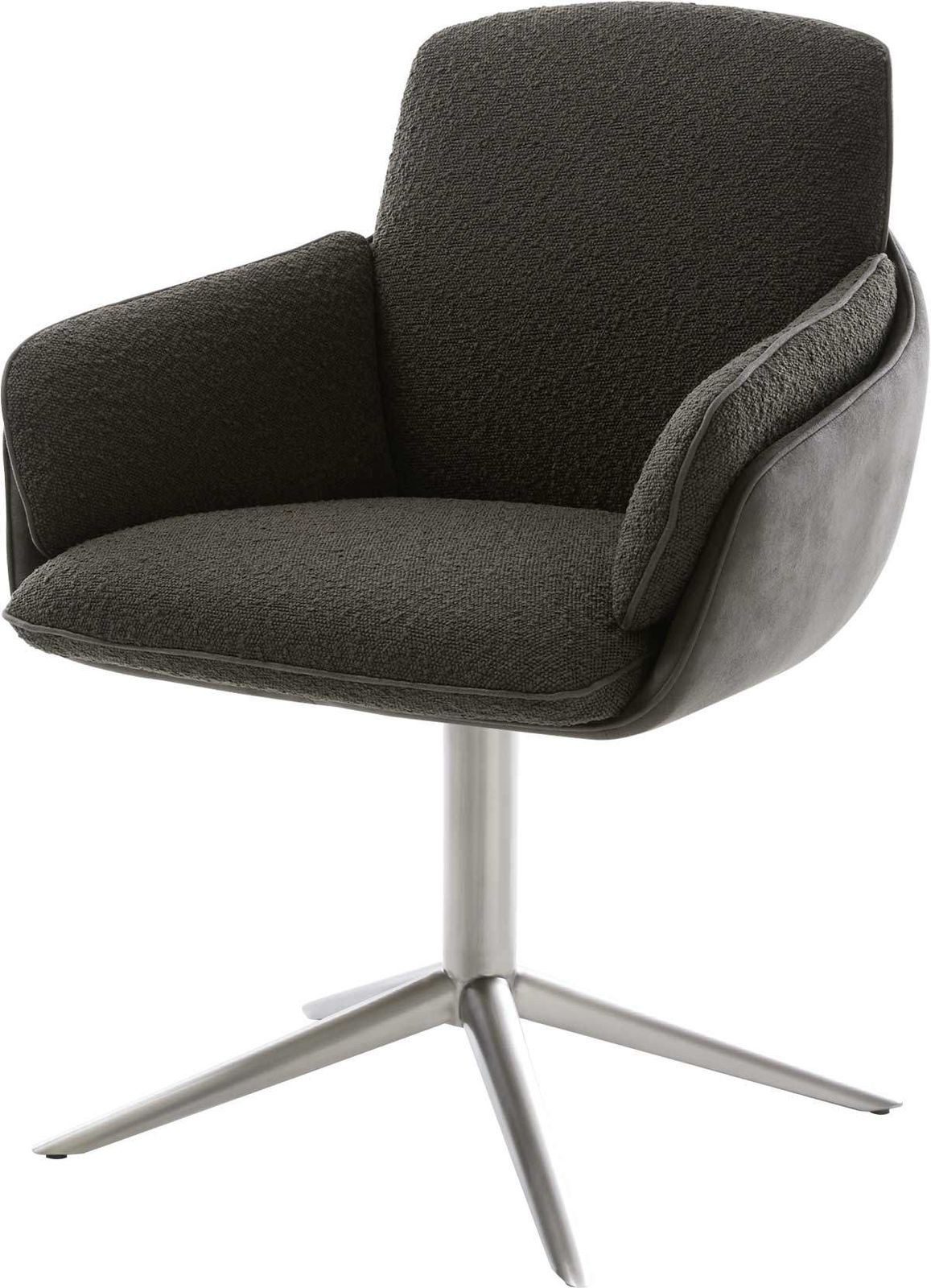 DELIFE Polsterstuhl Luan-Flex, mit Armlehnen Fußkreuz günstig online kaufen