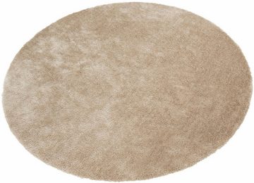 Hochflor-Teppich Deman, Home affaire, rund, Höhe: 25 mm, Uni-Farben, besonders weich und kuschelig durch Mikrofaser, rund