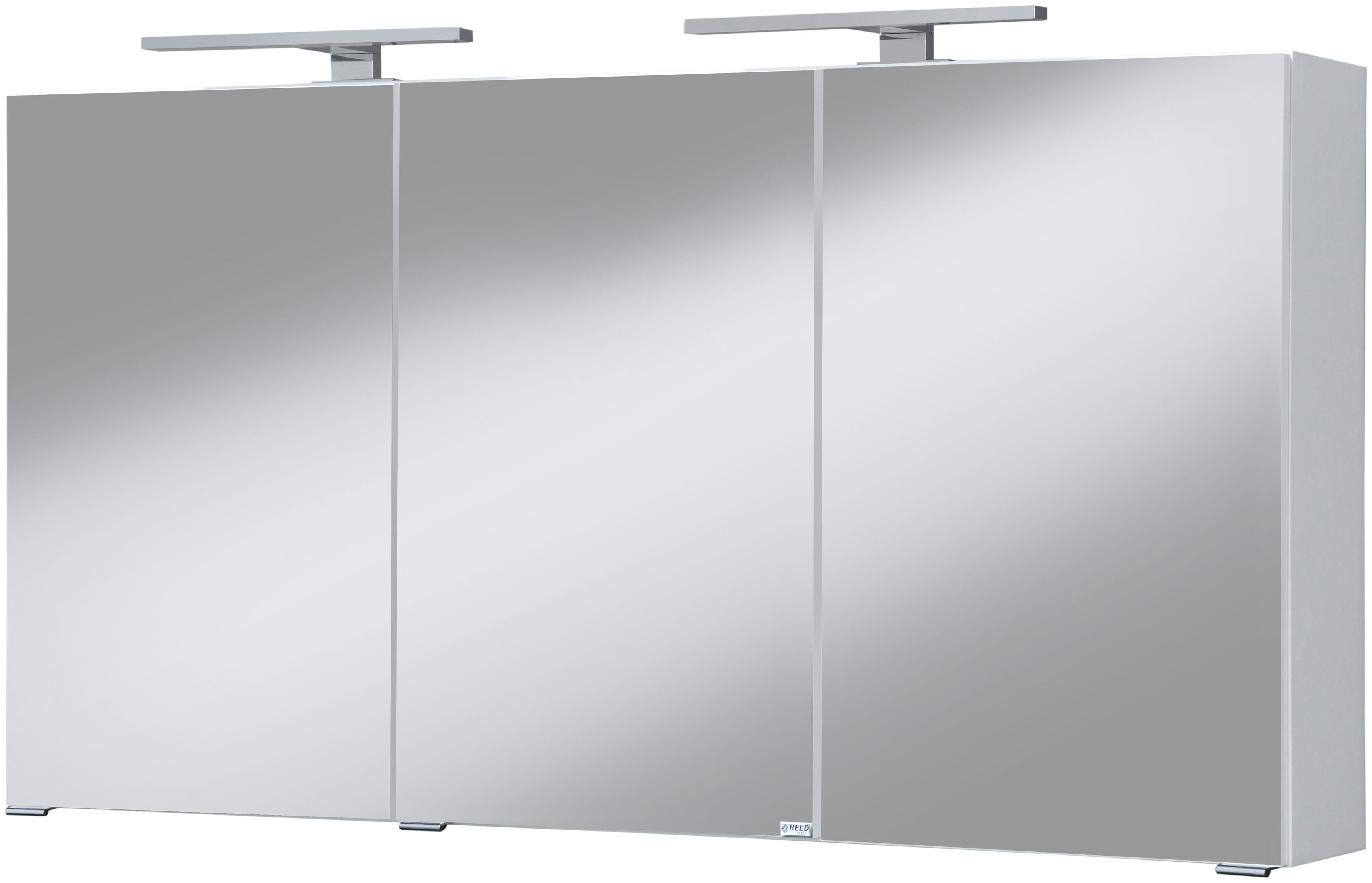 HELD MÖBEL Spiegelschrank Malibu Breite 120 cm, mit Spiegeltüren und Softclose-Funktion