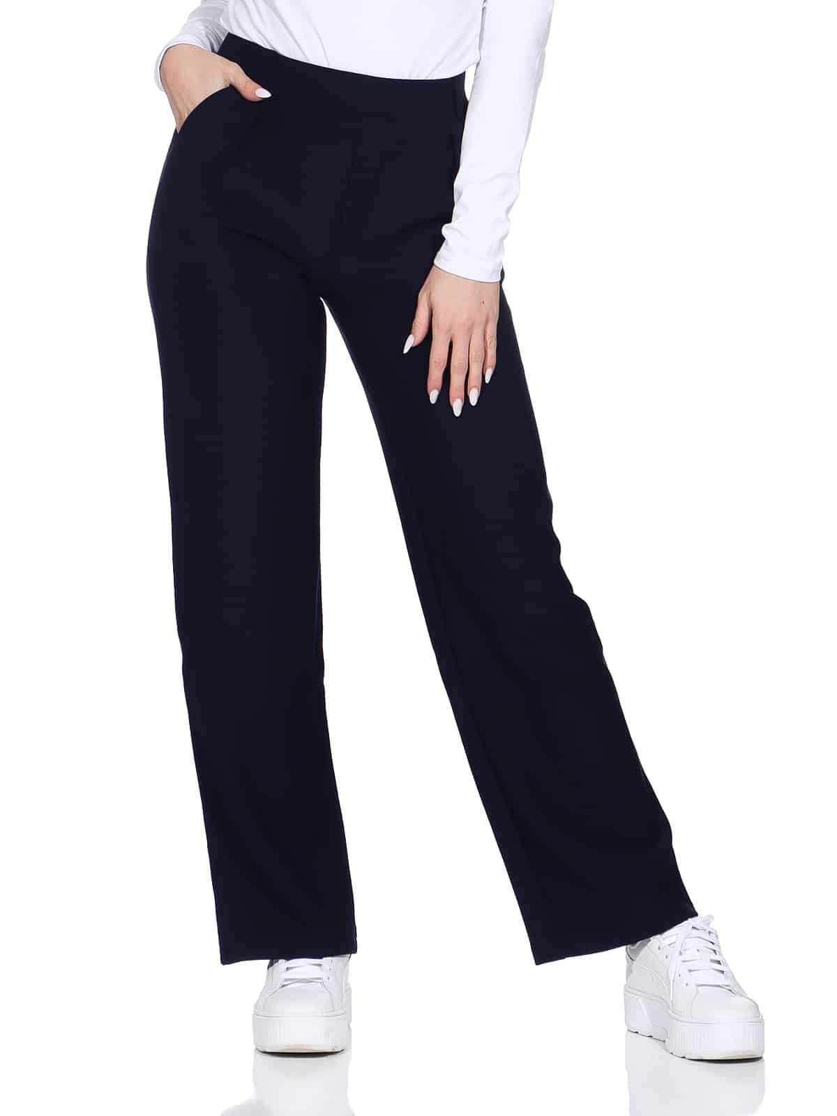 OriginalYou Schlupfhose Damen Schlupfhose Stoffhose moderne Freizeithose Stretchhose auch in größen Größen erhältlich
