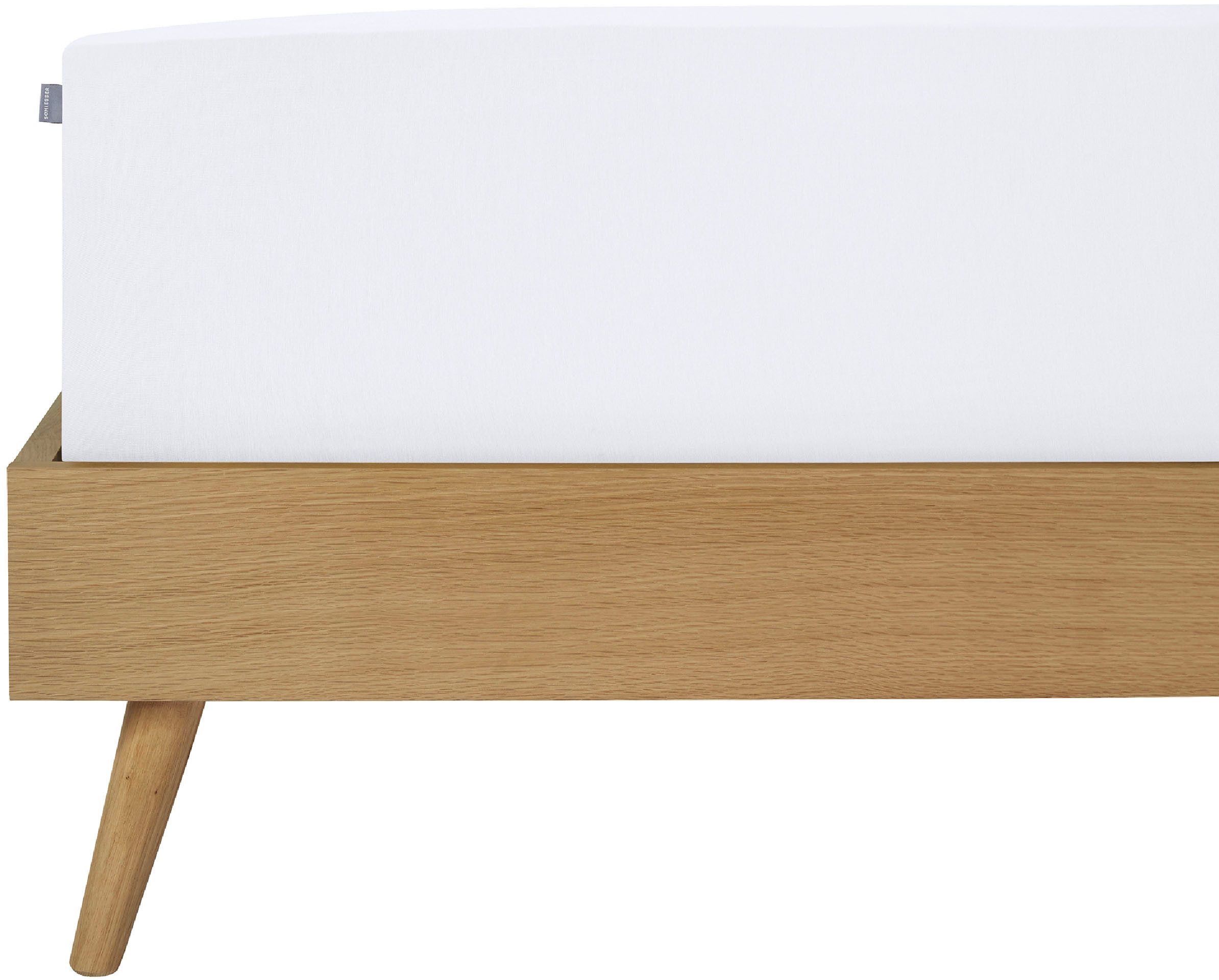 Schiesser Spannbettlaken Elli, Jersey-Elasthan, Gummizug: rundum, (1 Stück), für hohe Matratzen und Boxspringbetten, MADE IN GREEN by OEKO-TEX®
