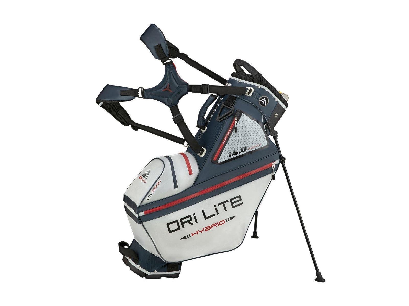 Divider I Golf DRI Ständerbag Golfreisetasche Max LITE Tour, Wasserabweisen MAX Hybrid Big BIG 14-fach Silber