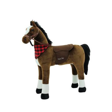 Sweety-Toys Stehpferd Sweety Toys 7523 Stehpferd PRINCESS XXL GIGANT 110cm Riesenpferd robustes, stabiles Reitpferd mit Stahlunterbau, Stahlunterbau