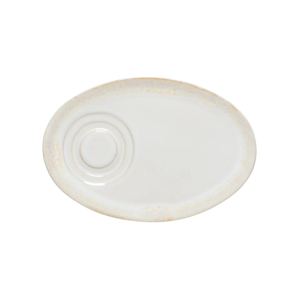 Costa Nova Untertasse Untertasse, Oval, Weiß, Costa Nova Grespresso, (1 St), 19,7 x 13,5 cm