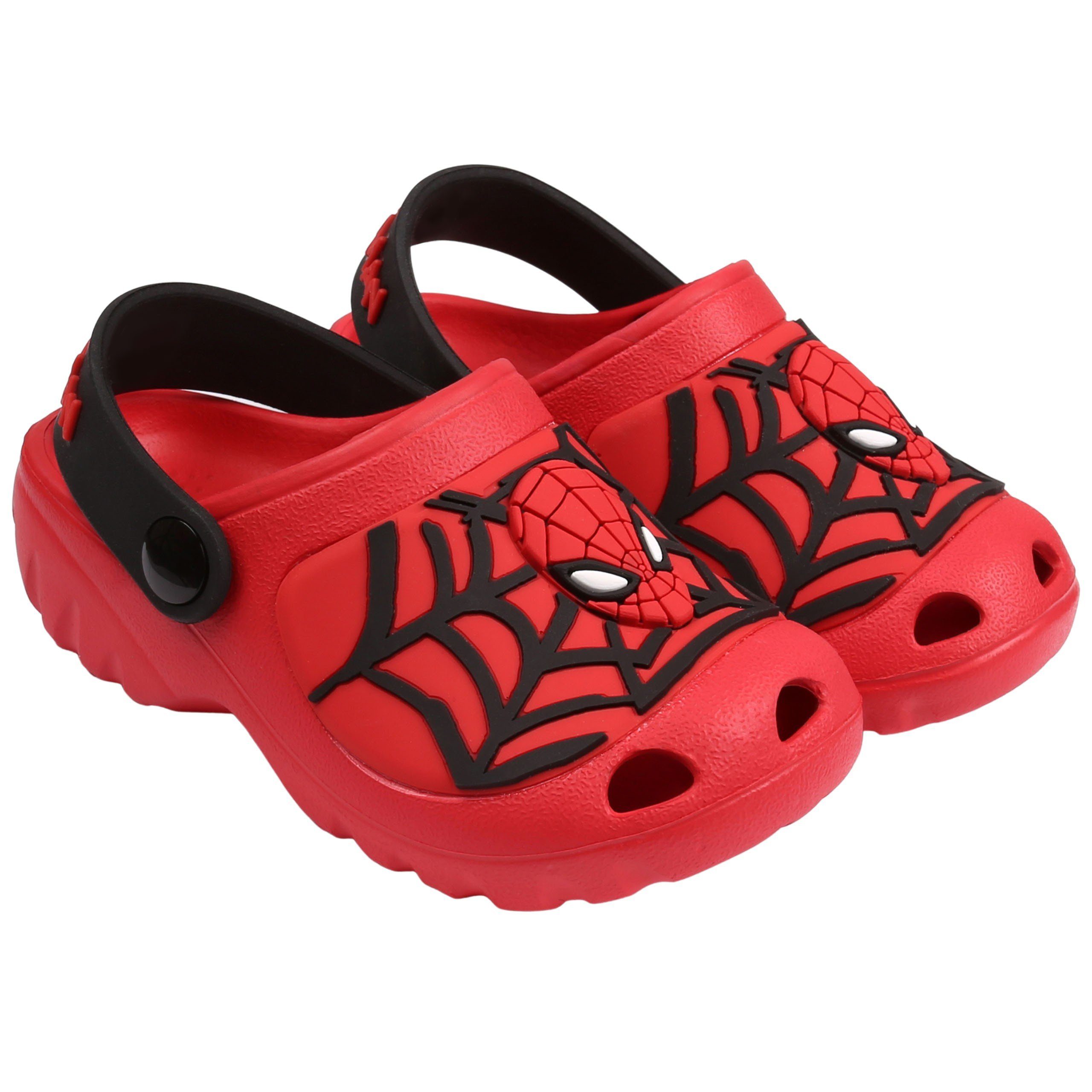 MARVEL SpiderMan rote Badelatschen/Crocs für Kinder Badeschuh