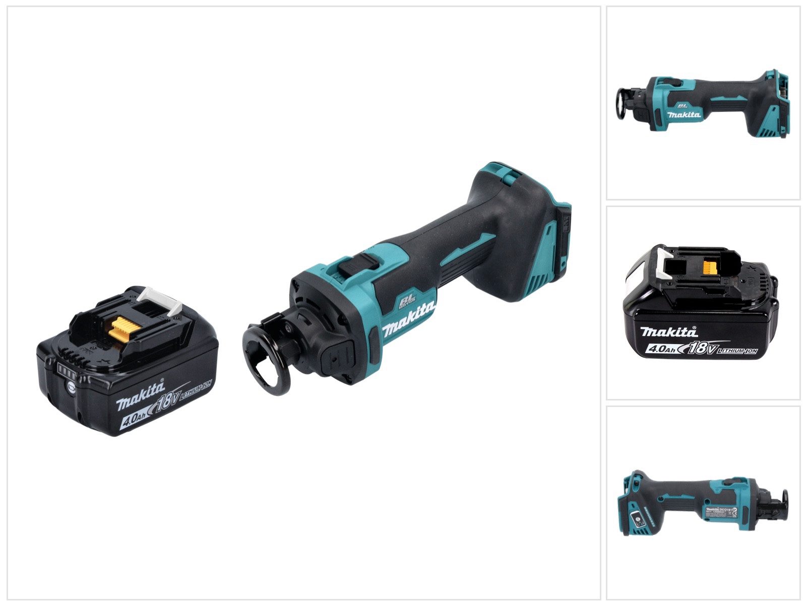 Makita Rotationsschleifer DCO 181 M1 Akku Rotationsschneider 18 V 32000 U/min Brushless + 1x Ak
