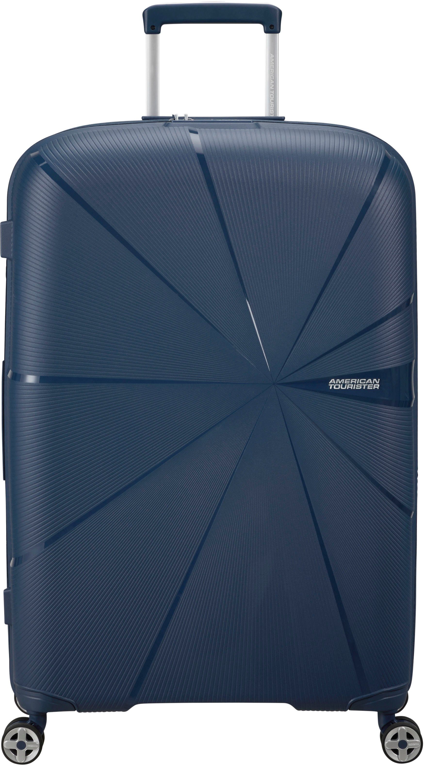 American Tourister® Hartschalen-Trolley Starvibe, navy, 77 cm, 4 Rollen, mit Volumenerweiterung; enthält recyceltes Material