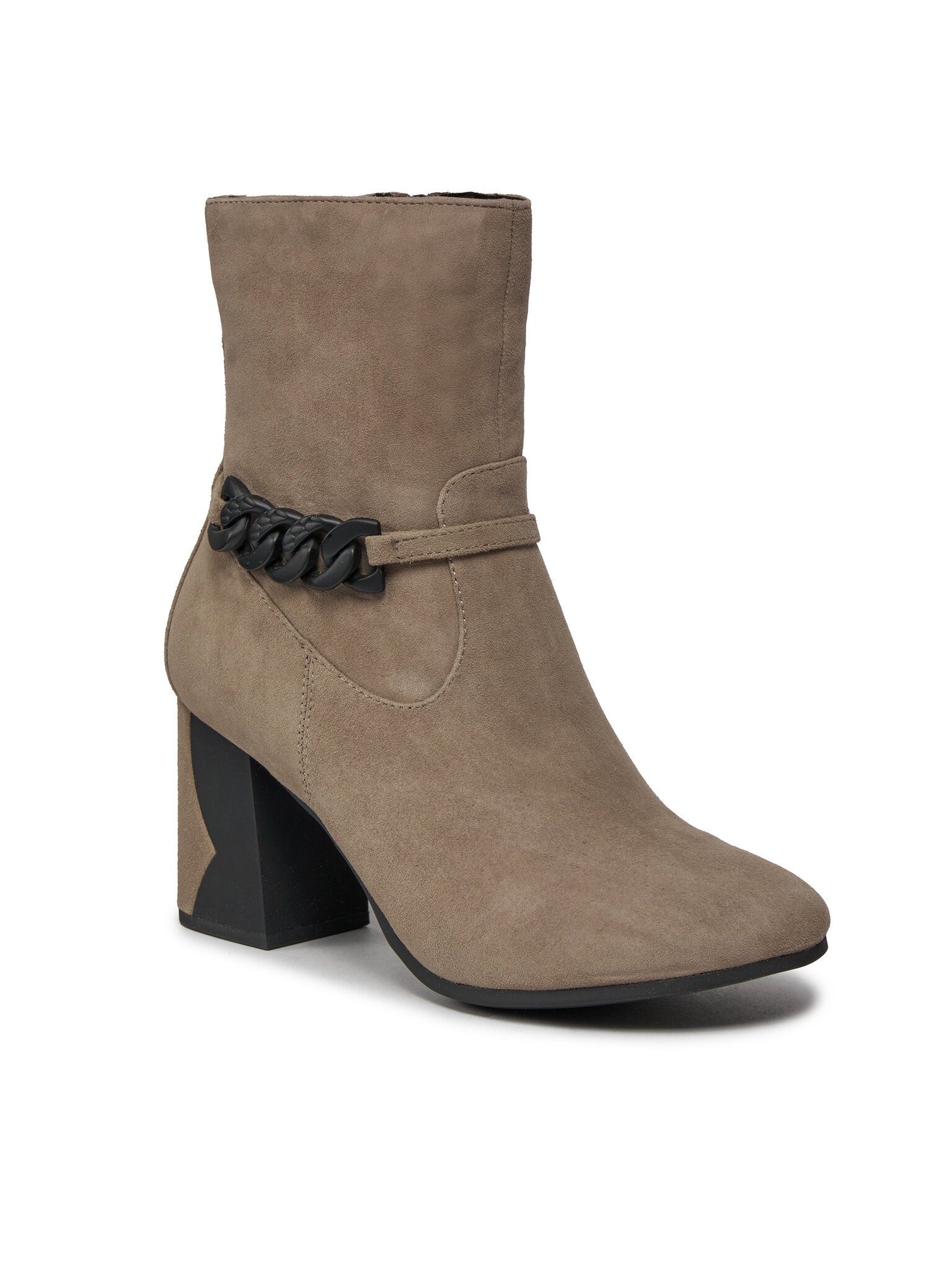 Stiefeletten 9-25342-41 Taupe Suede 343 Stiefelette