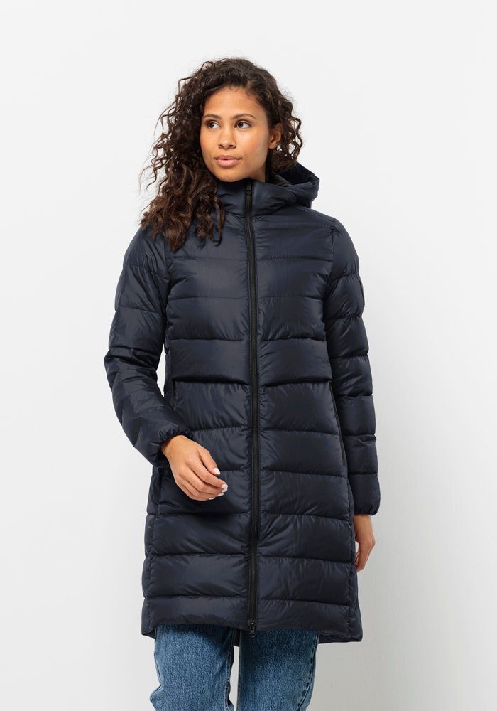 Jack Wolfskin Daunenmantel LENAUPLATZ COAT W night-blue