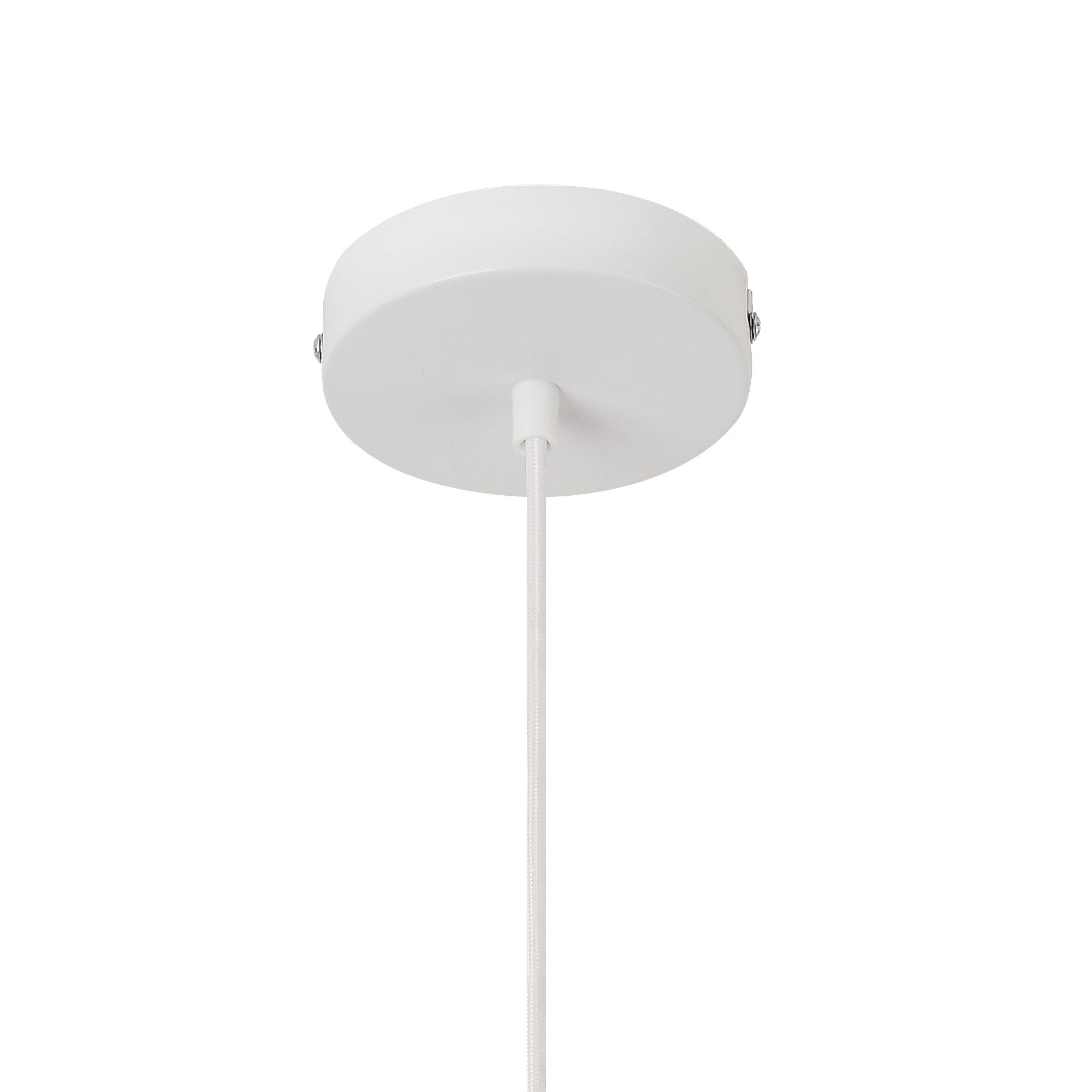 lux.pro Hängeleuchte, Hängeleuchte 'Newtownabbey' Seil Hängelampe 160cm Weiß