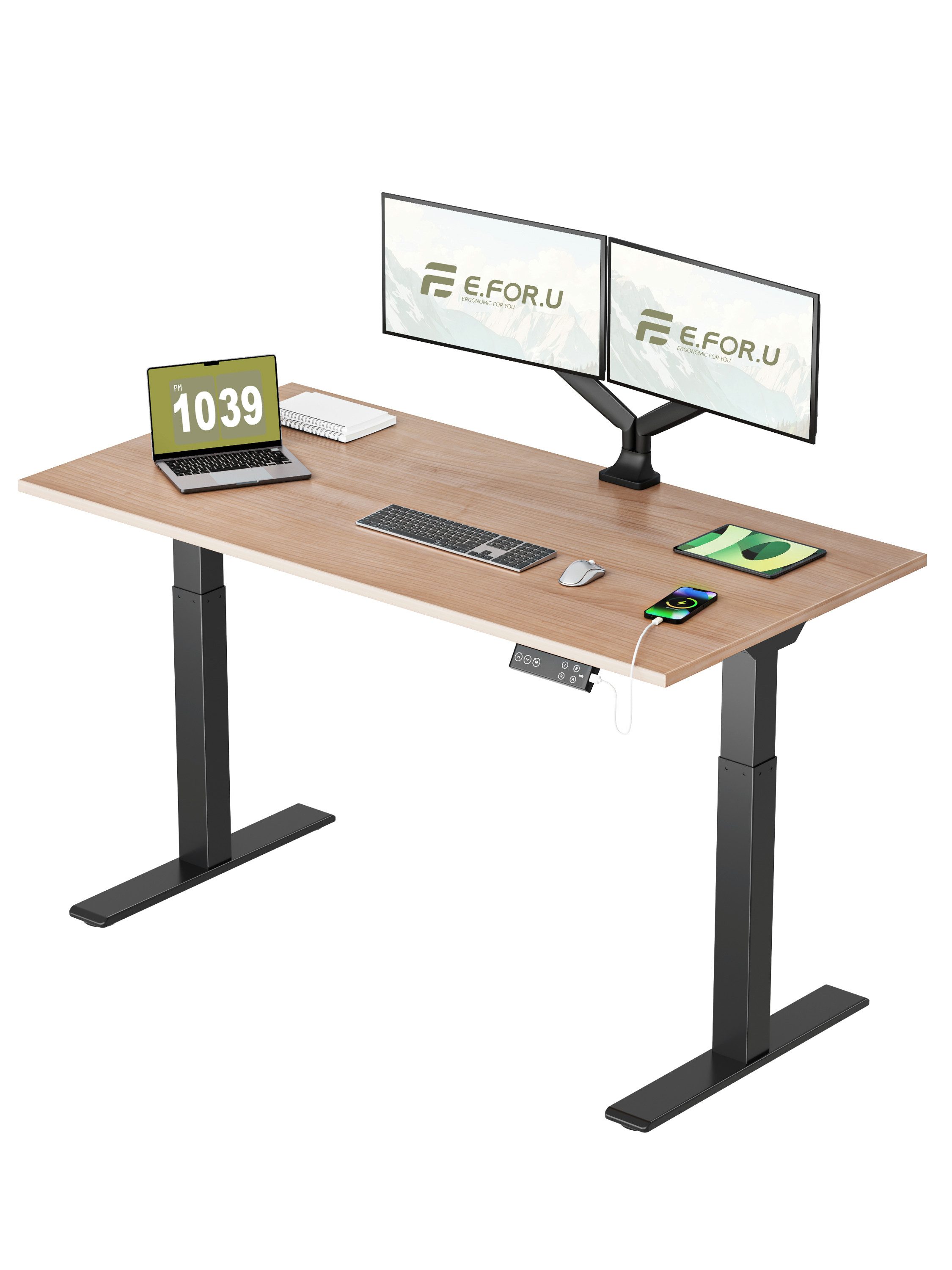 ERGOFINO Schreibtisch DT20LT höhenverstellbarer Schreibtisch (160x80 günstig online kaufen