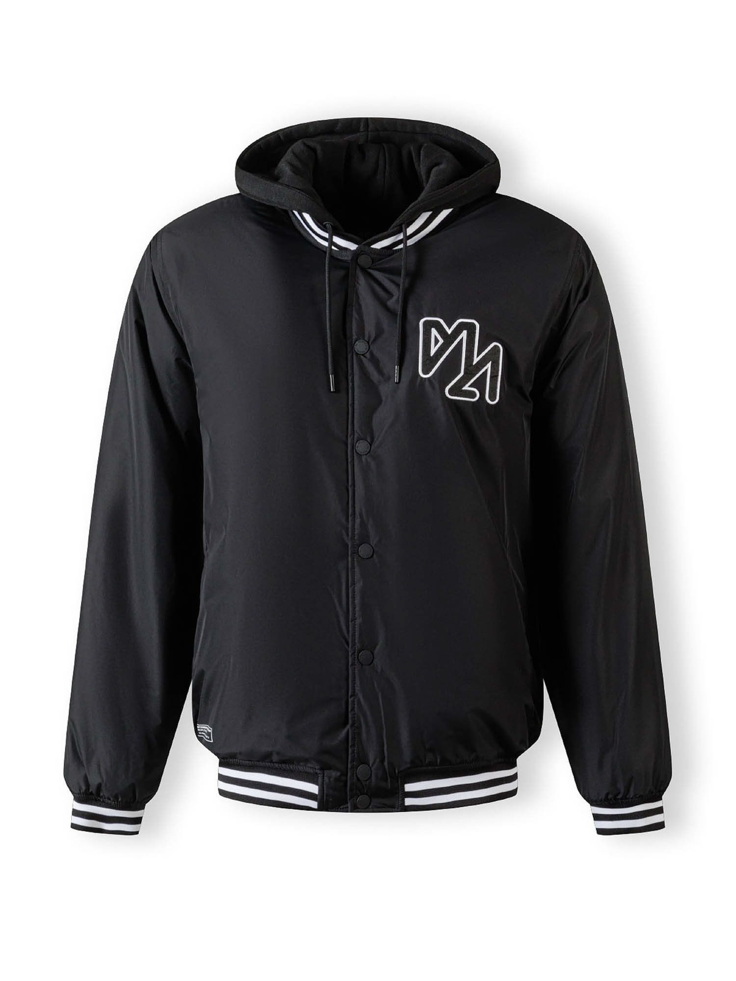 Respect Collegejacke Baseballjacke mit Kapuze und dekorativer Bruststickerei  (XS-XXL) trendiges Design