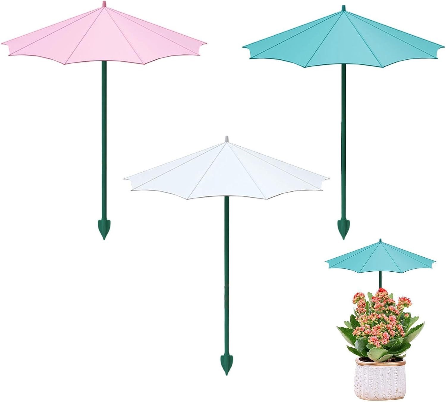 FELIXLEO Sonnenschirm 3 Pack Plant Shade Umbrella 34x26.5cm PP Garden Protection Covers