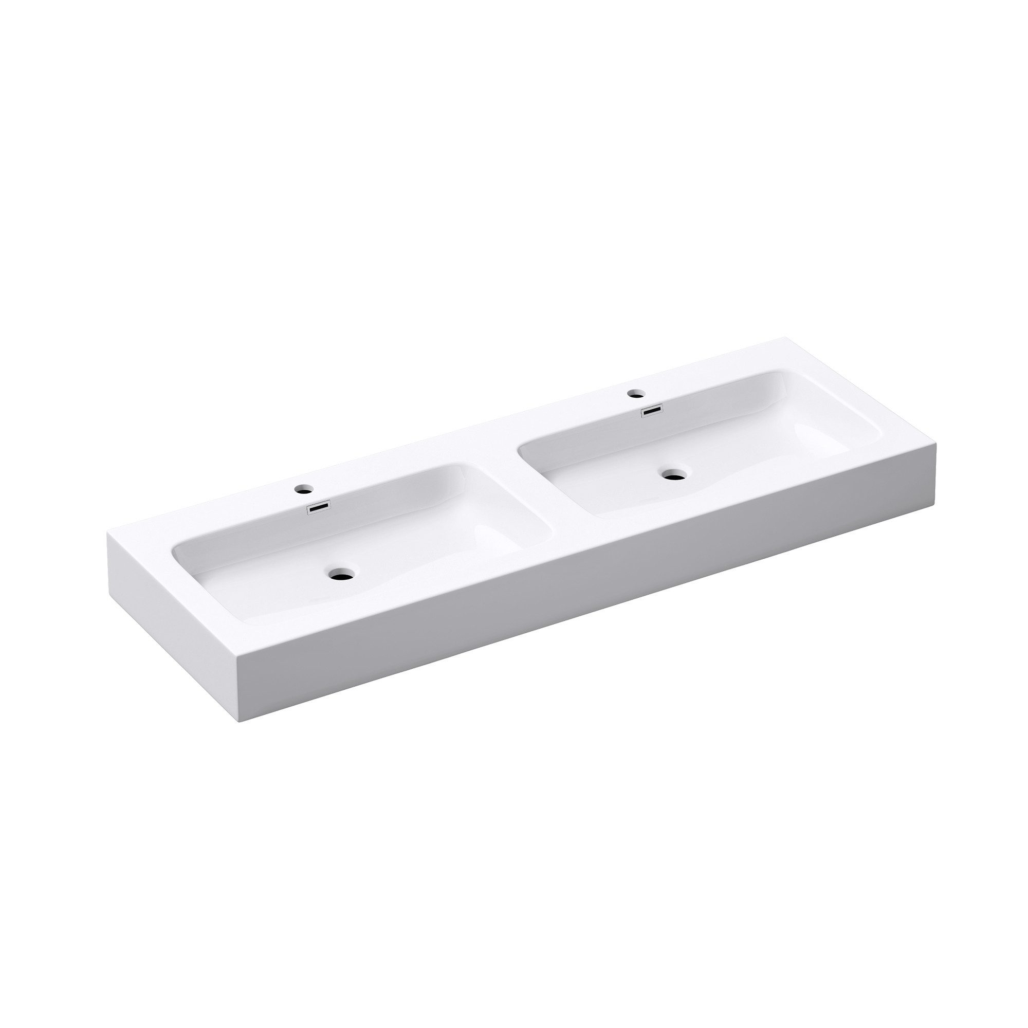 doporro Waschbecken Doppelwaschbecken Mineralguss Gussmarmor Waschtisch Col günstig online kaufen