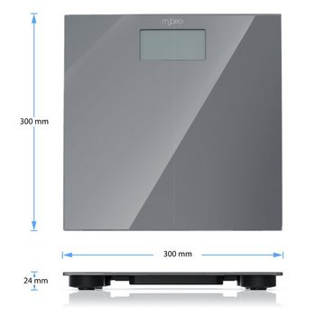 MyBeo Personenwaage, Digitale Körperwaage mit 3,5" LCD Display, DMS Sensoren, max. 150kg