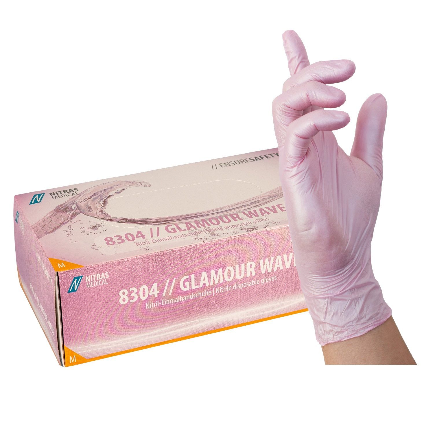 Nitras Einweghandschuhe NITRAS® unisex Einmalhandschuhe GLAMOUR WAVE