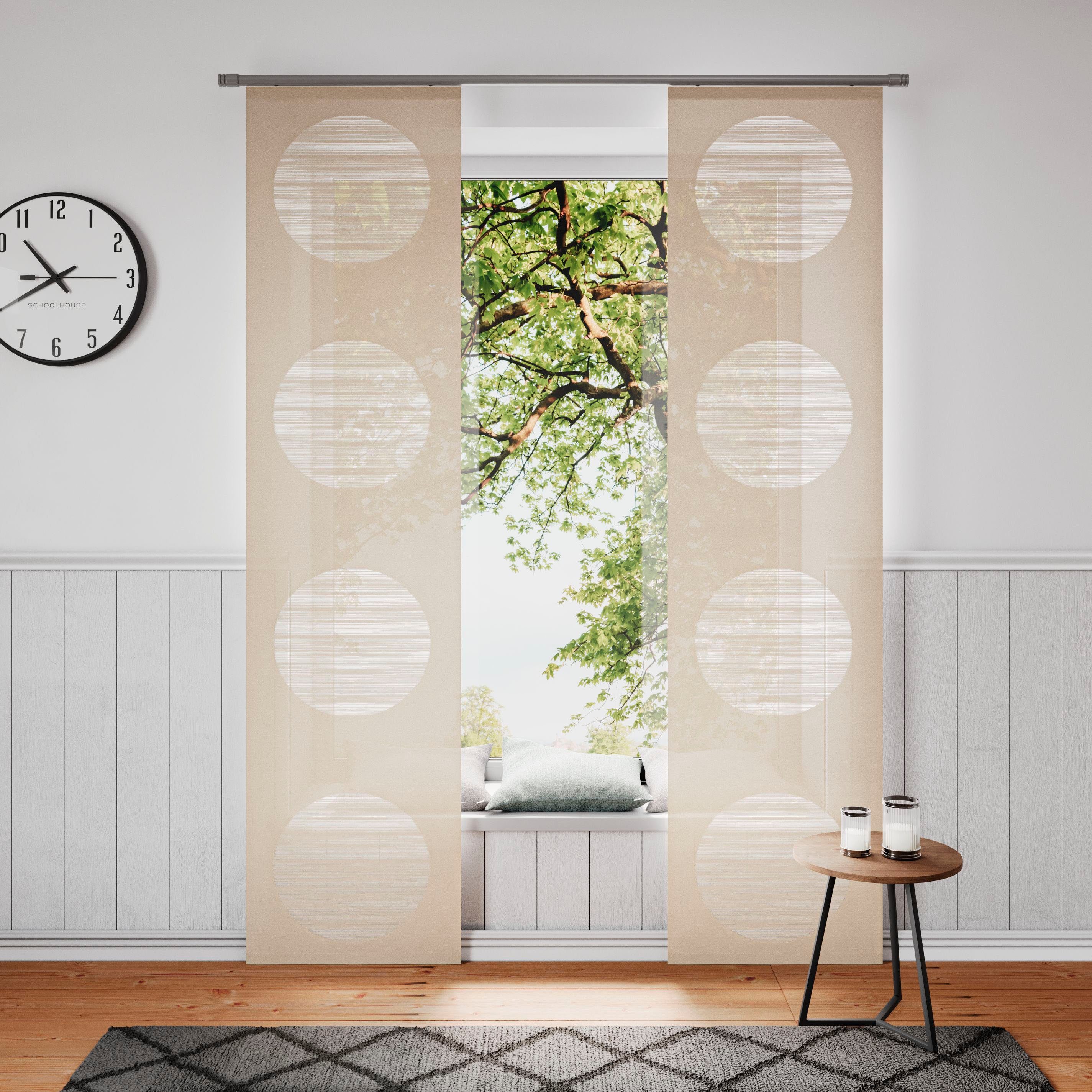 Neutex for you! Schiebegardine Padova (1 St), Klettband, halbtransparent, S günstig online kaufen
