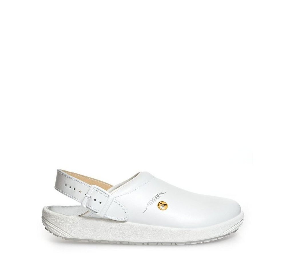 Abeba Berufs-Clog – Leder Esd Rubber-Sohle Src Rutschhemmung Berufsschuh