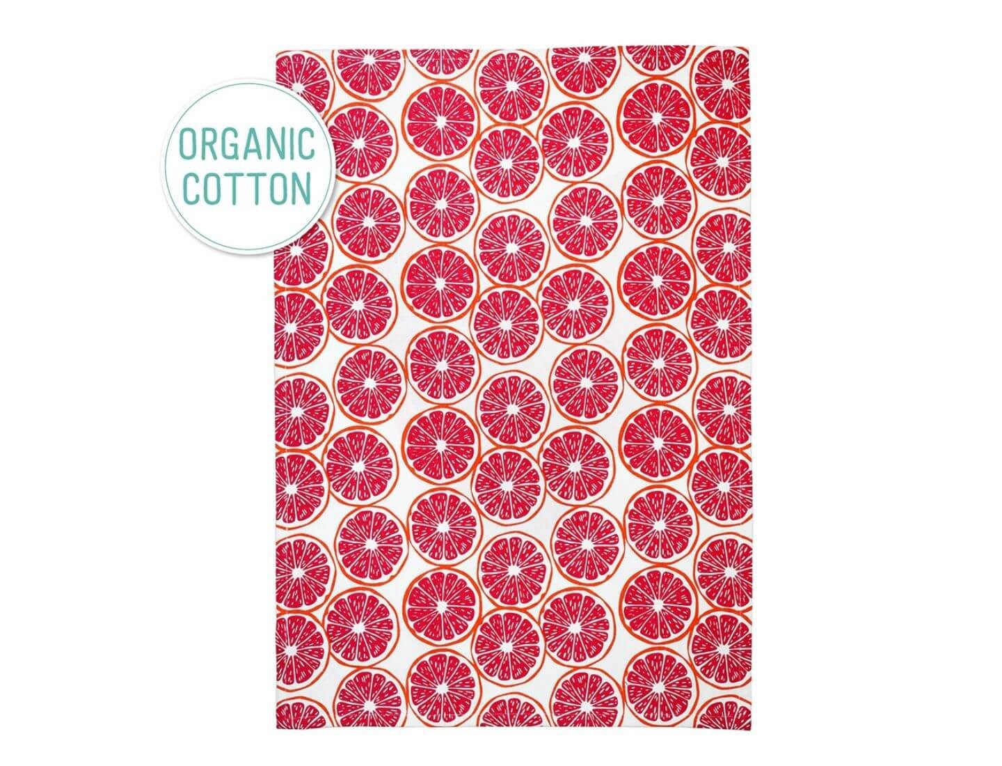 ARTEBENE Geschirrtuch Geschirrtuch Grapefruit Orange Pink