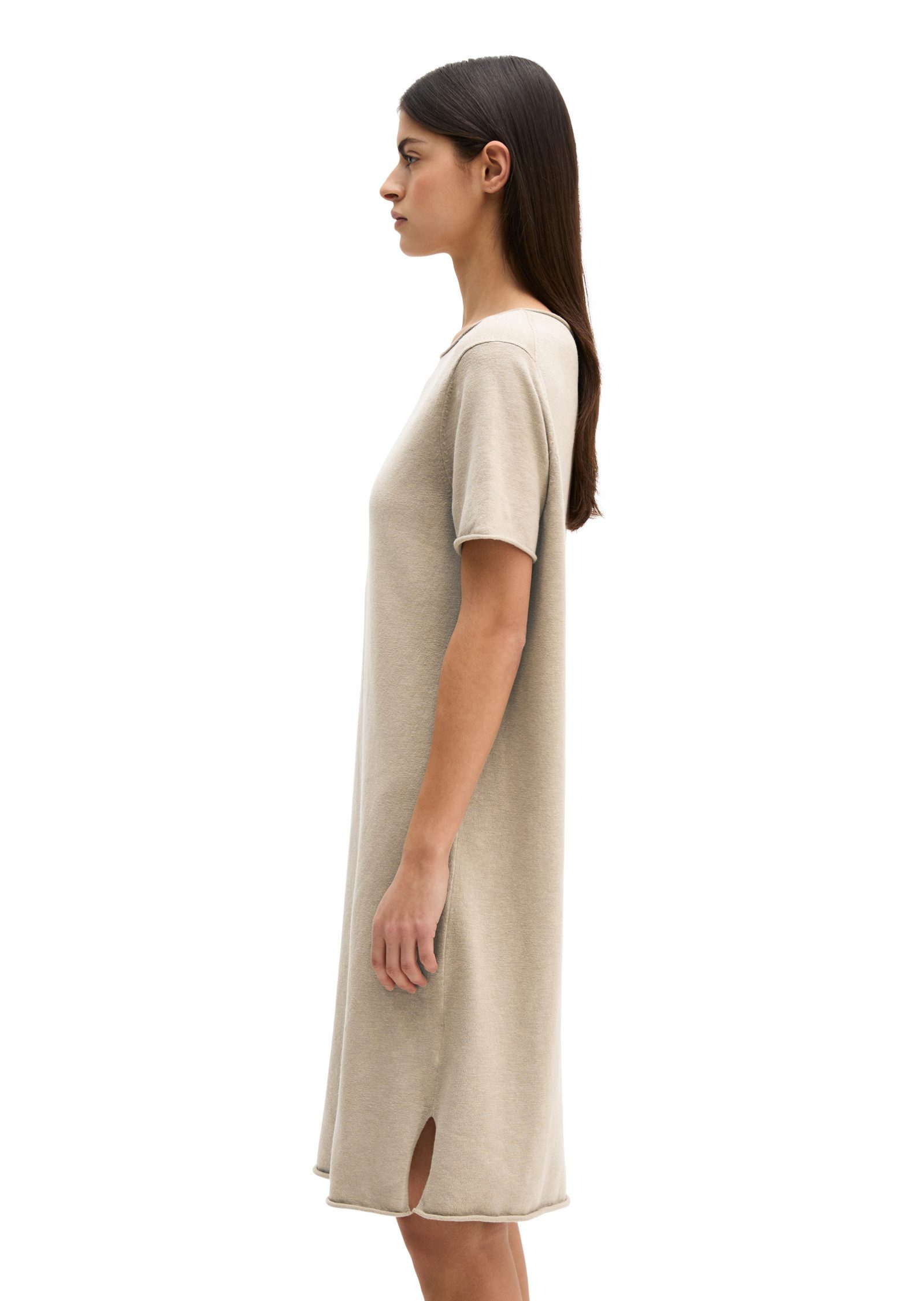 Marc O'Polo Strickkleid aus Organic Cotton-Leinen-Mix