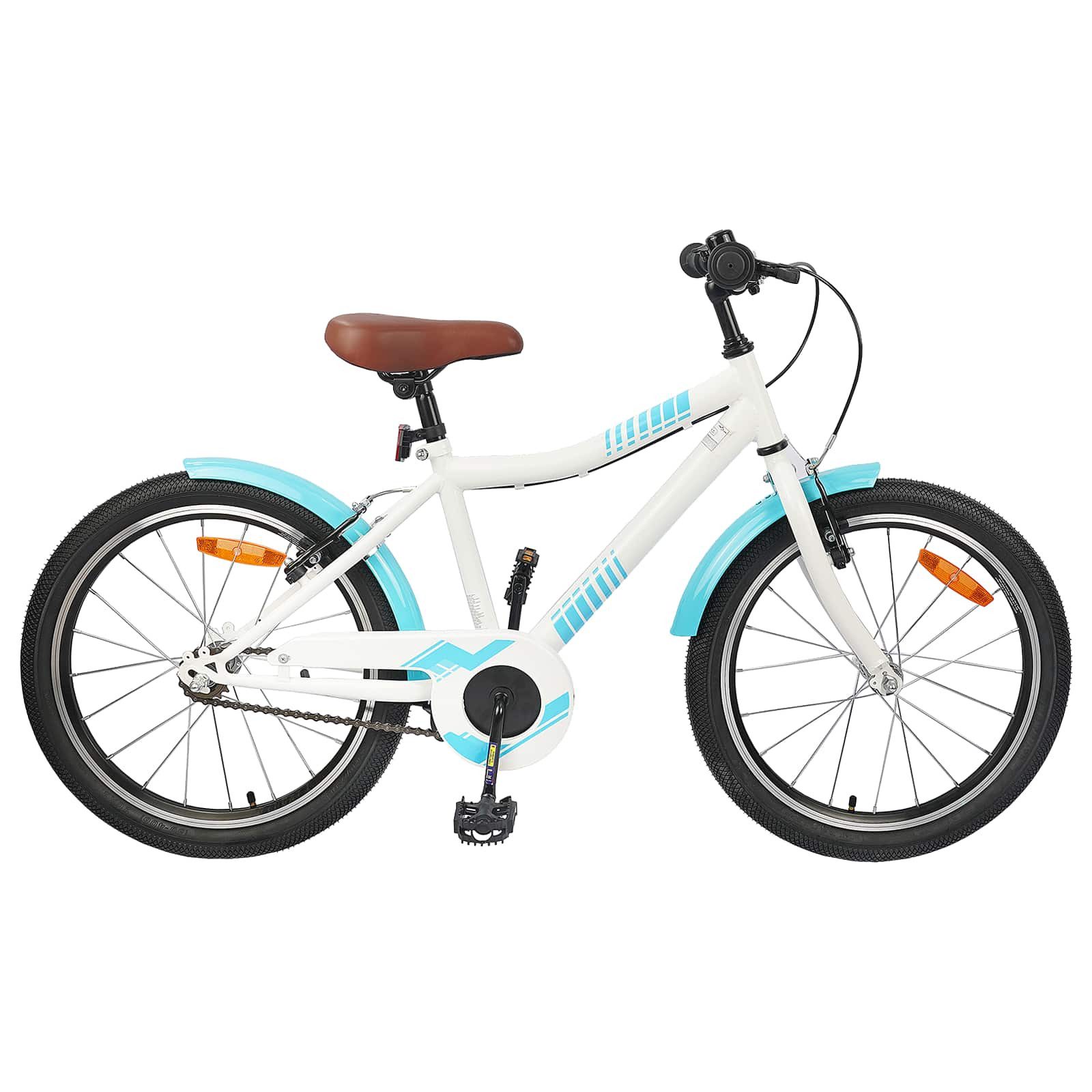 vidaXL Kinderfahrrad 158 x 53 x 100 cm Kinderfahrrad 24 Zoll für 8-12 Jahre alt Himmelblau