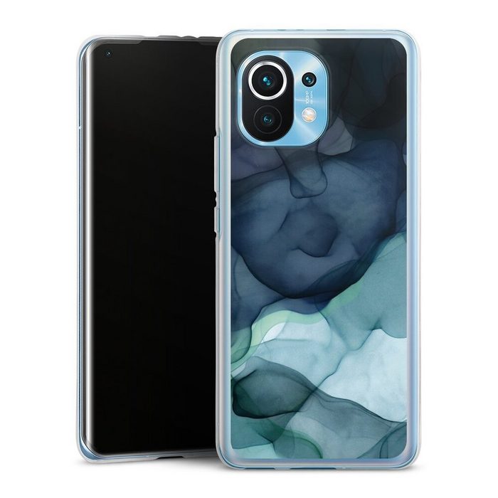 DeinDesign Handyhülle Wasserfarbe Textur Muster Liquid Art Twilight Mood Xiaomi Mi 11 Silikon Hülle Bumper Case Handy Schutzhülle