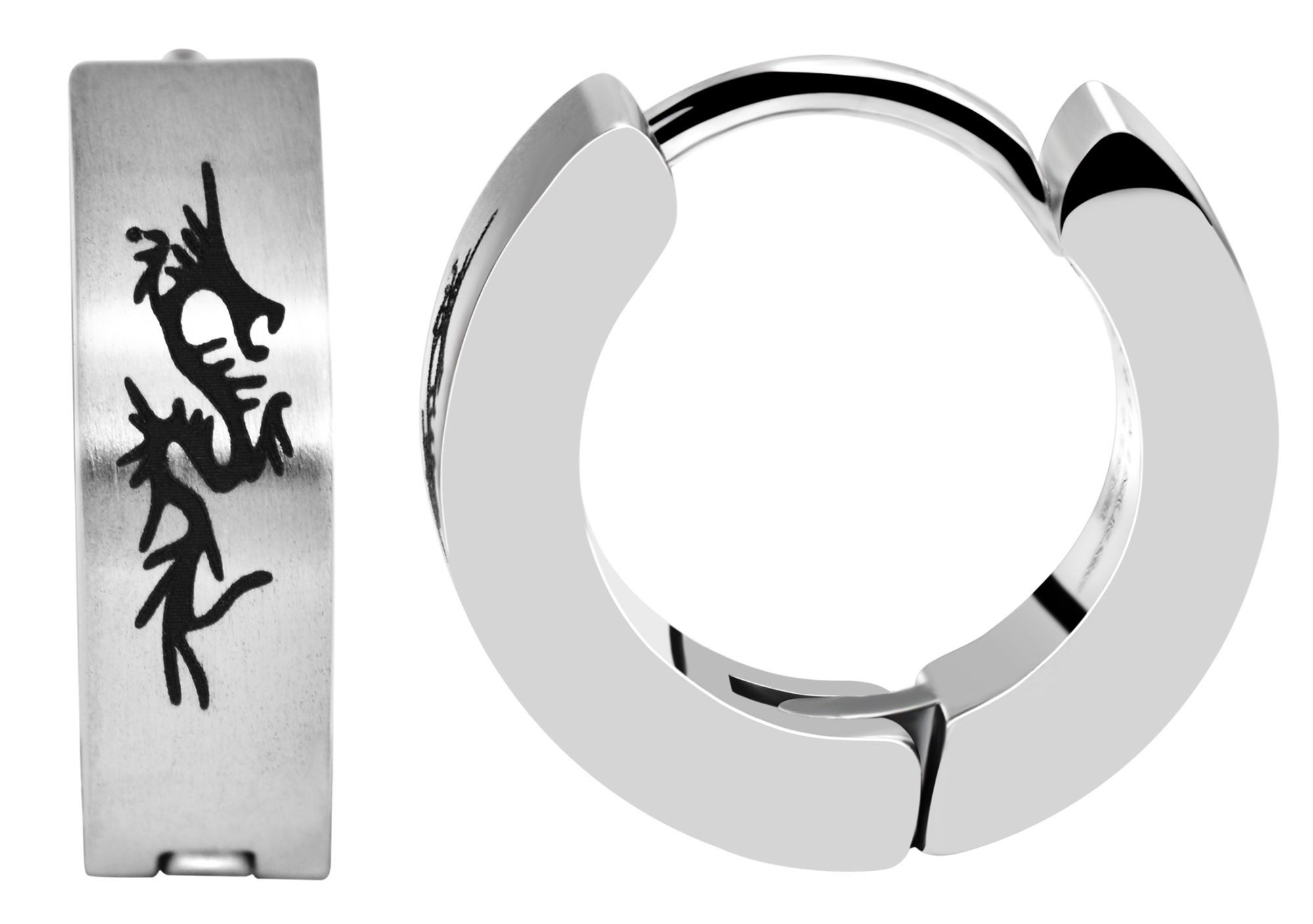 Raptor Ohrring-Set Dragan Raptor Edelstahl Klapp-Creolen günstig online kaufen