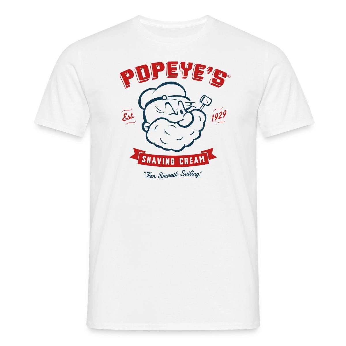Spreadshirt T-Shirt Popeye's Shaving Cream For Smooth Sailing Männer T-Shirt (1-tlg)