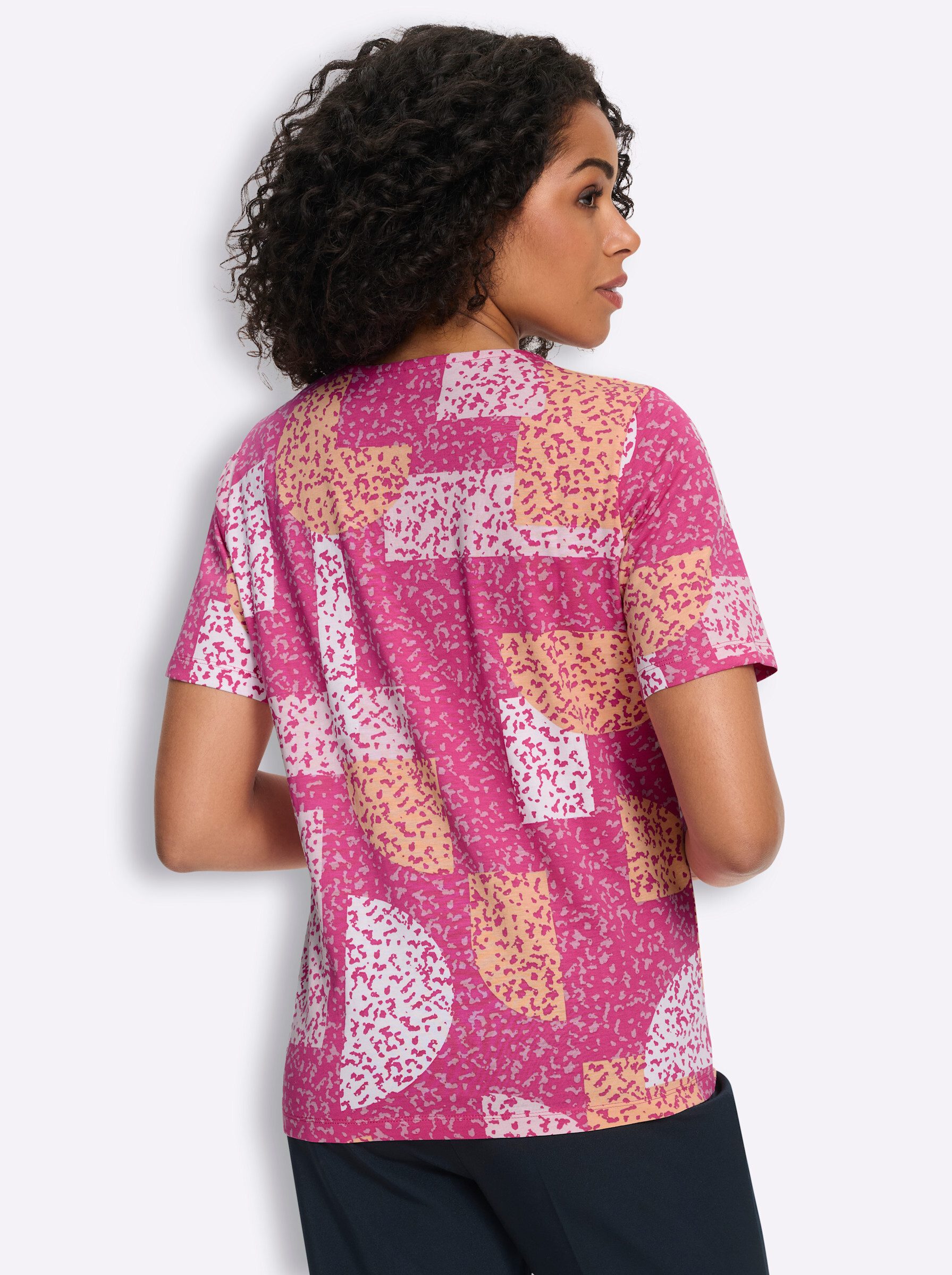 Sieh an! T-Shirt Rundhals-Shirt Kurzarm