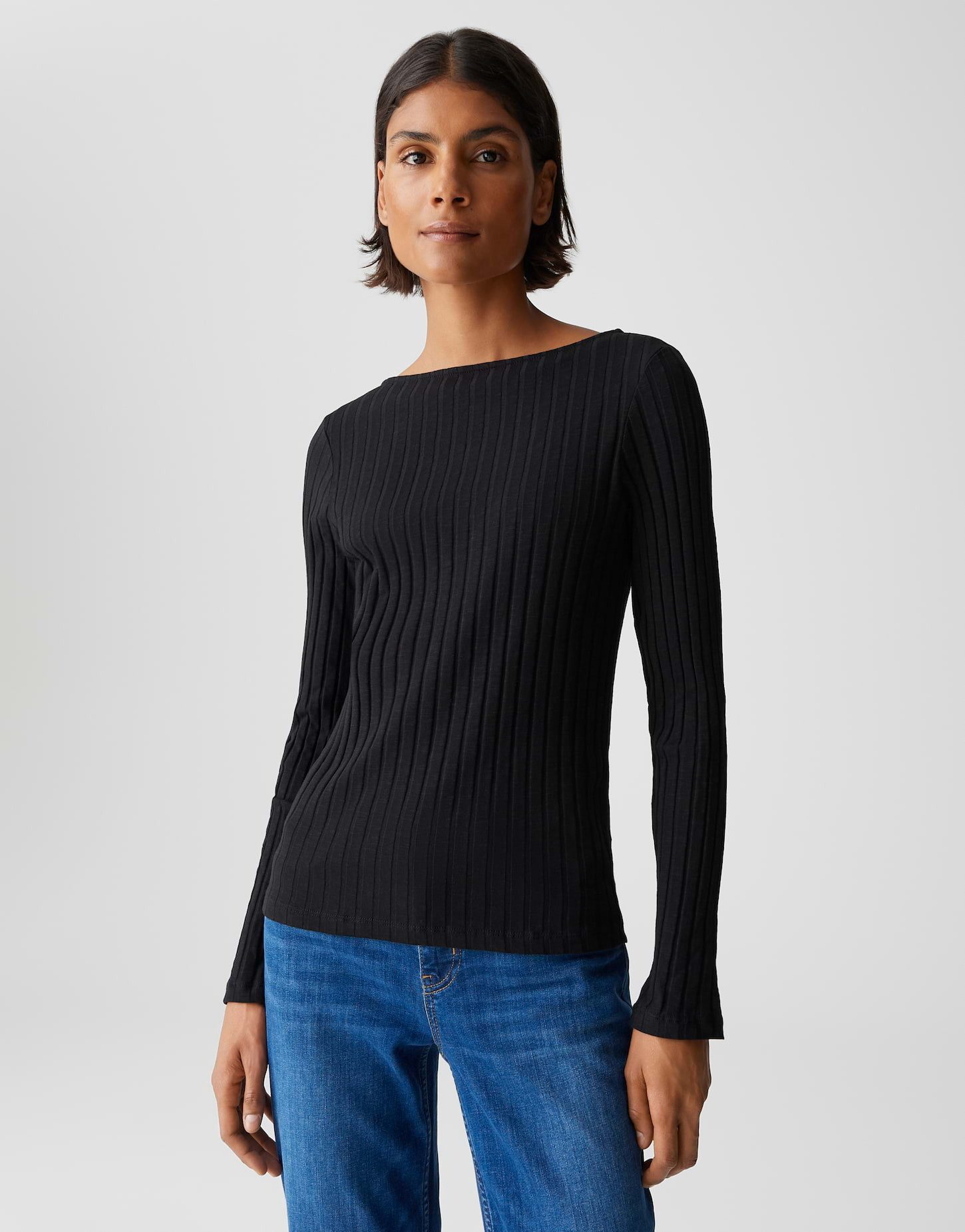 OPUS Langarmshirt SOVKE aus Baumwoll Mix günstig online kaufen