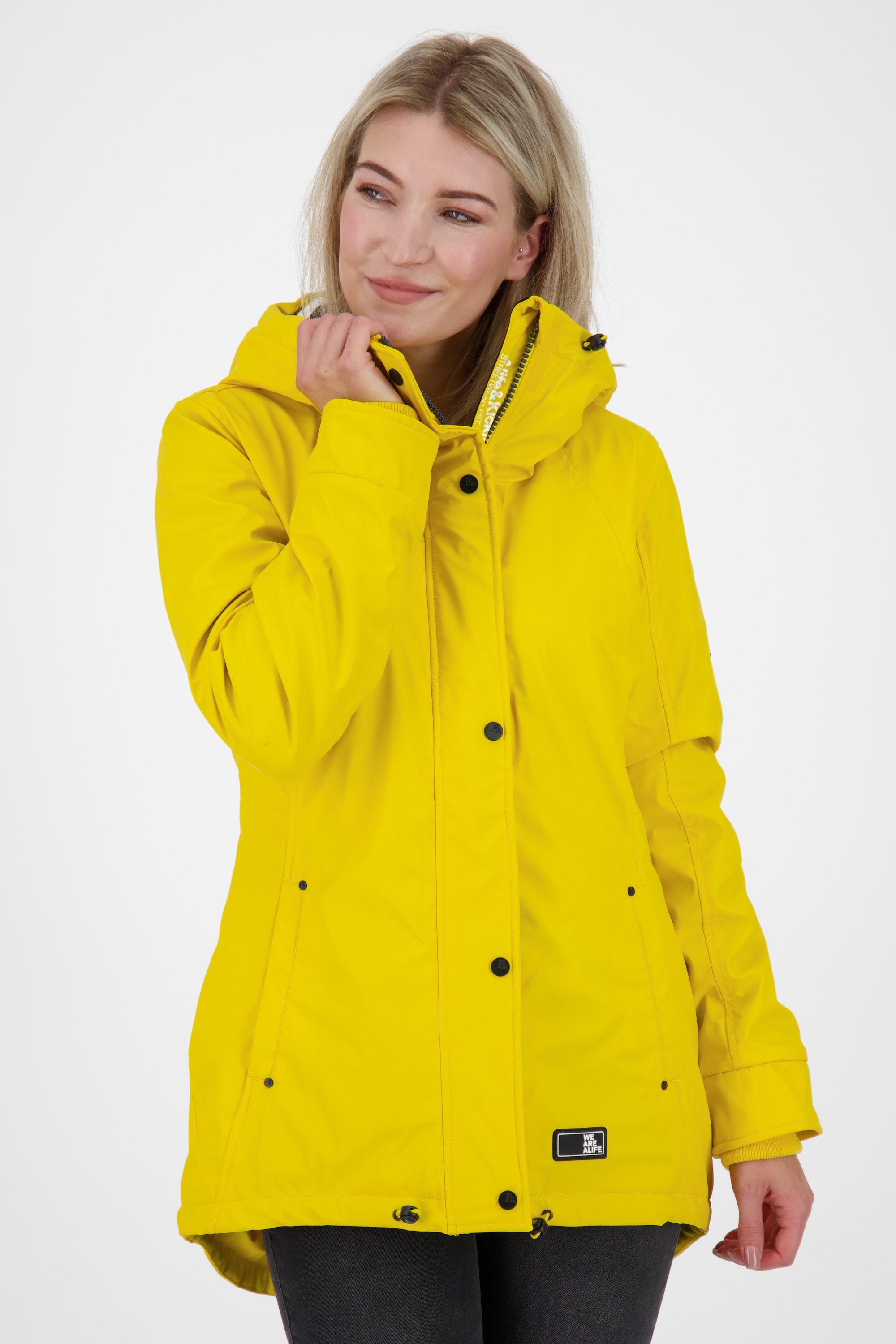 Alife & Kickin Kurzjacke ElmaAK A Rainstyle Jacket Damen Kurzjacke, Übergangsjacke citron | 