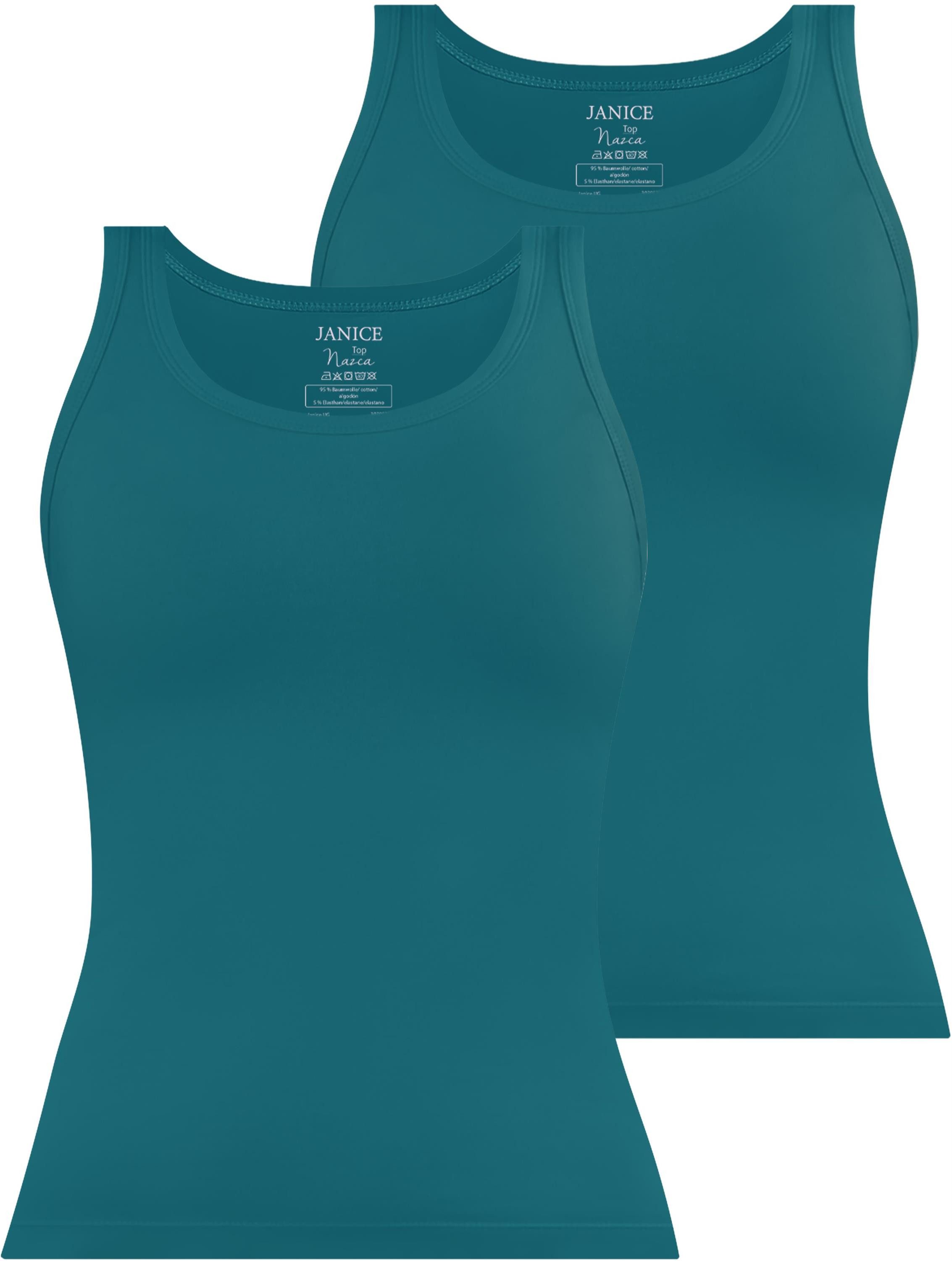 Janice Tanktop 2 x Damen Top Nazca Trägertop aus Baumwolle günstig online kaufen