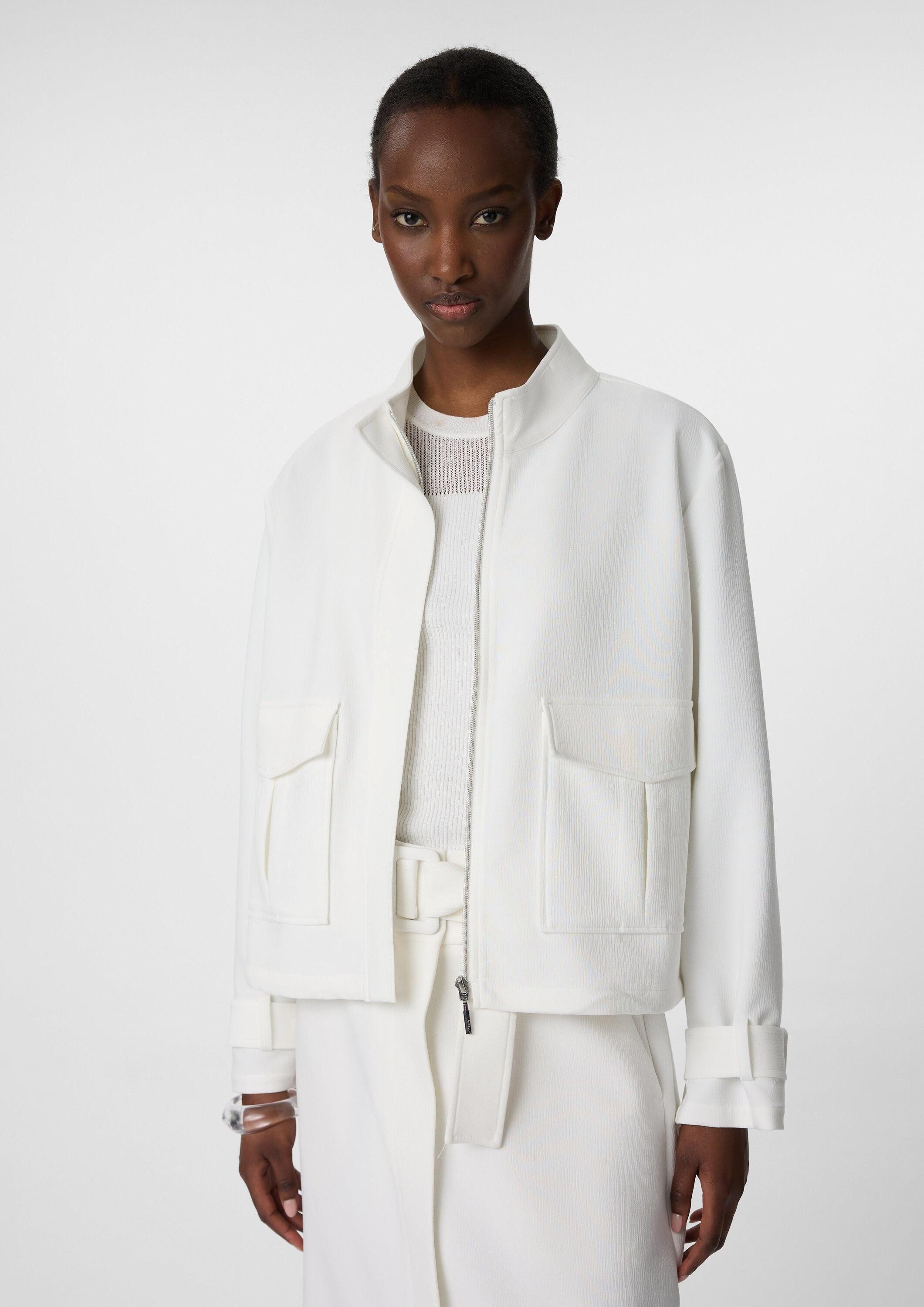 comma Funktionsjacke Indoor-Jacke Weite Blouson-Jacke mit Struktur und Tunn günstig online kaufen