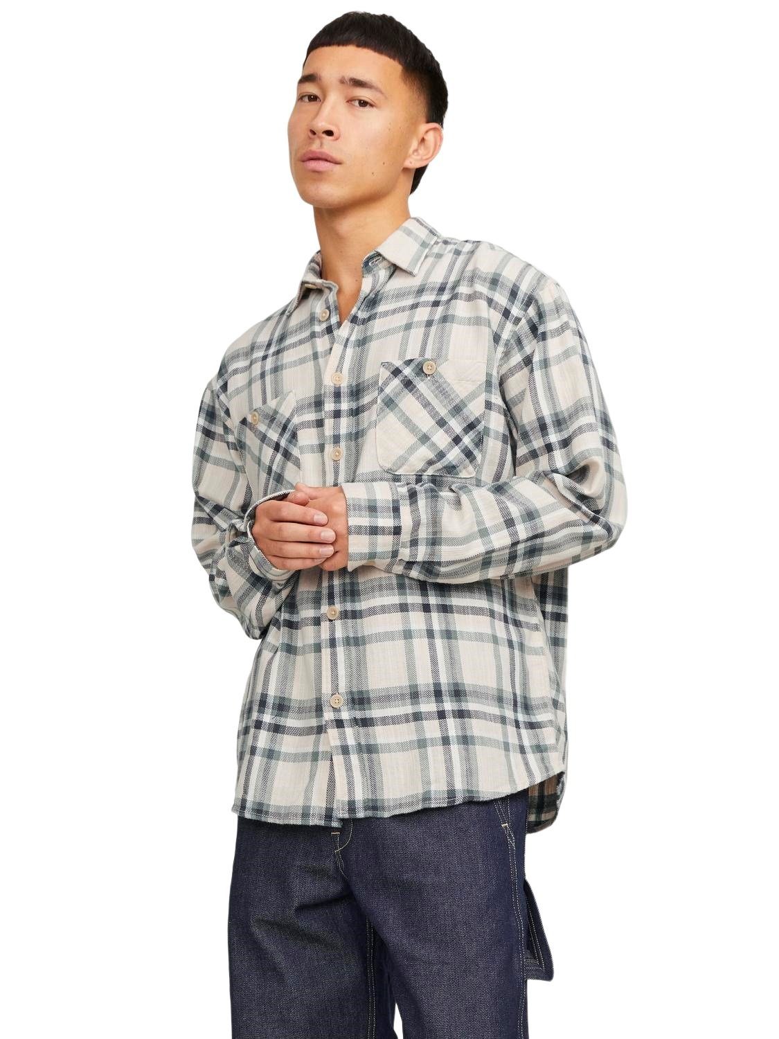 Jack & Jones Langarmhemd JJEMICHAEL OVERSHIRT (1-tlg) günstig online kaufen