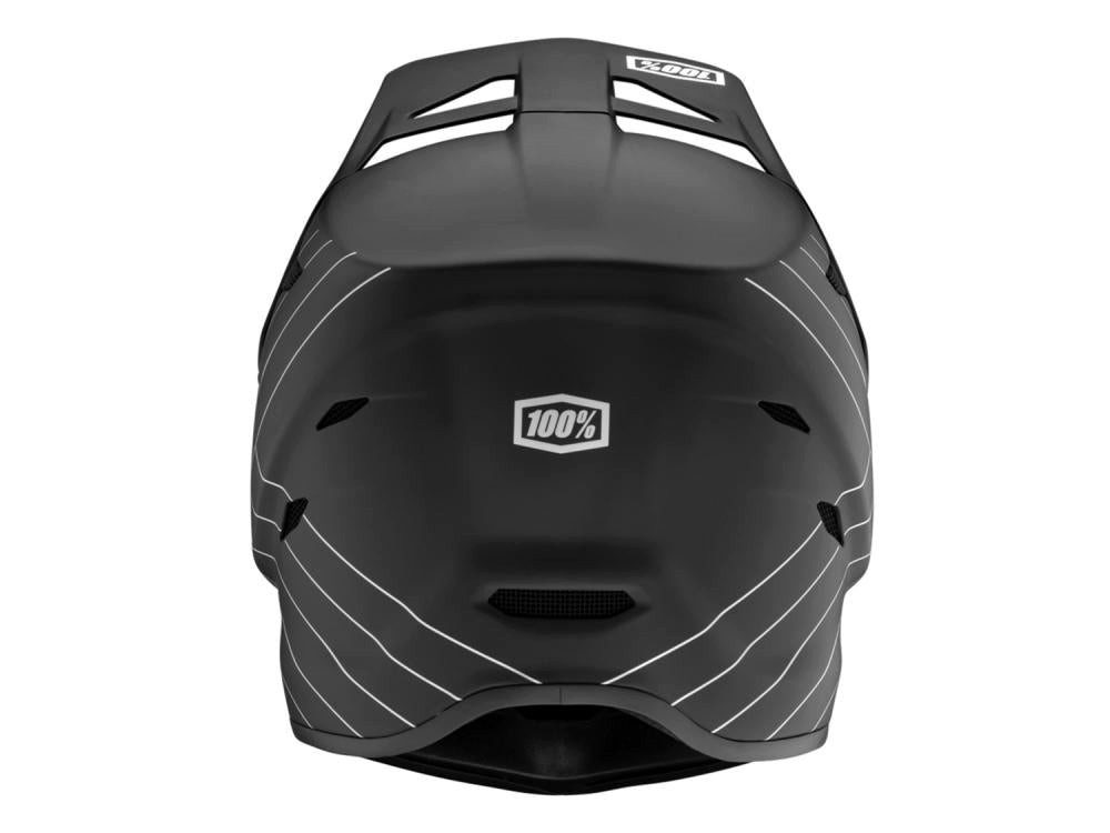 100% Fahrradhelm 100% Status youth helmet YS black - leichter Fullface-Kinderhelm mit m