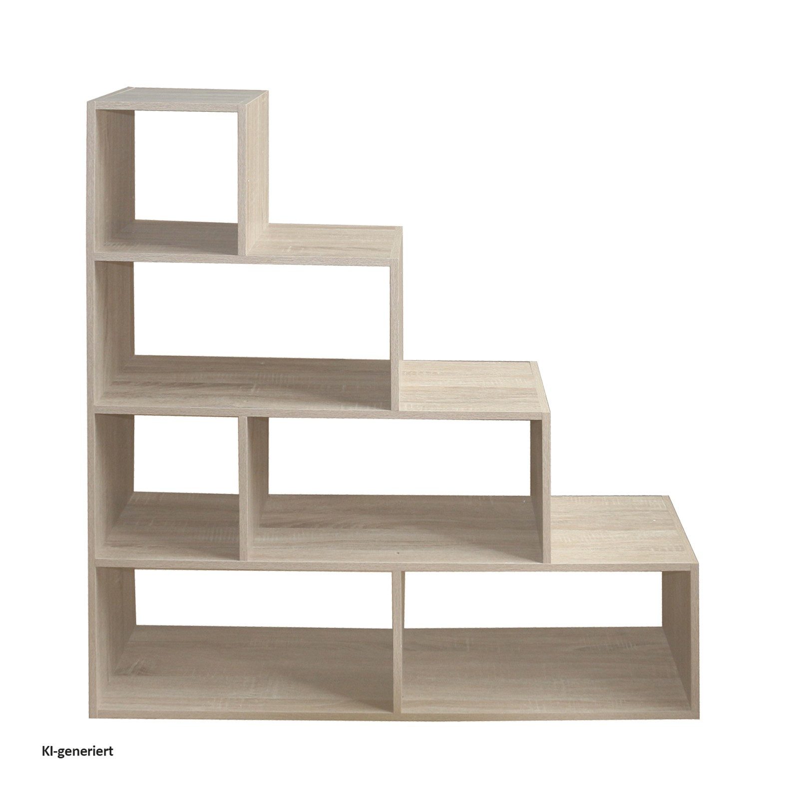 HTI-Living Raumteilerregal Raumteiler Thekla Sonoma, Stück 1-tlg., Stufenregal Bücherregal