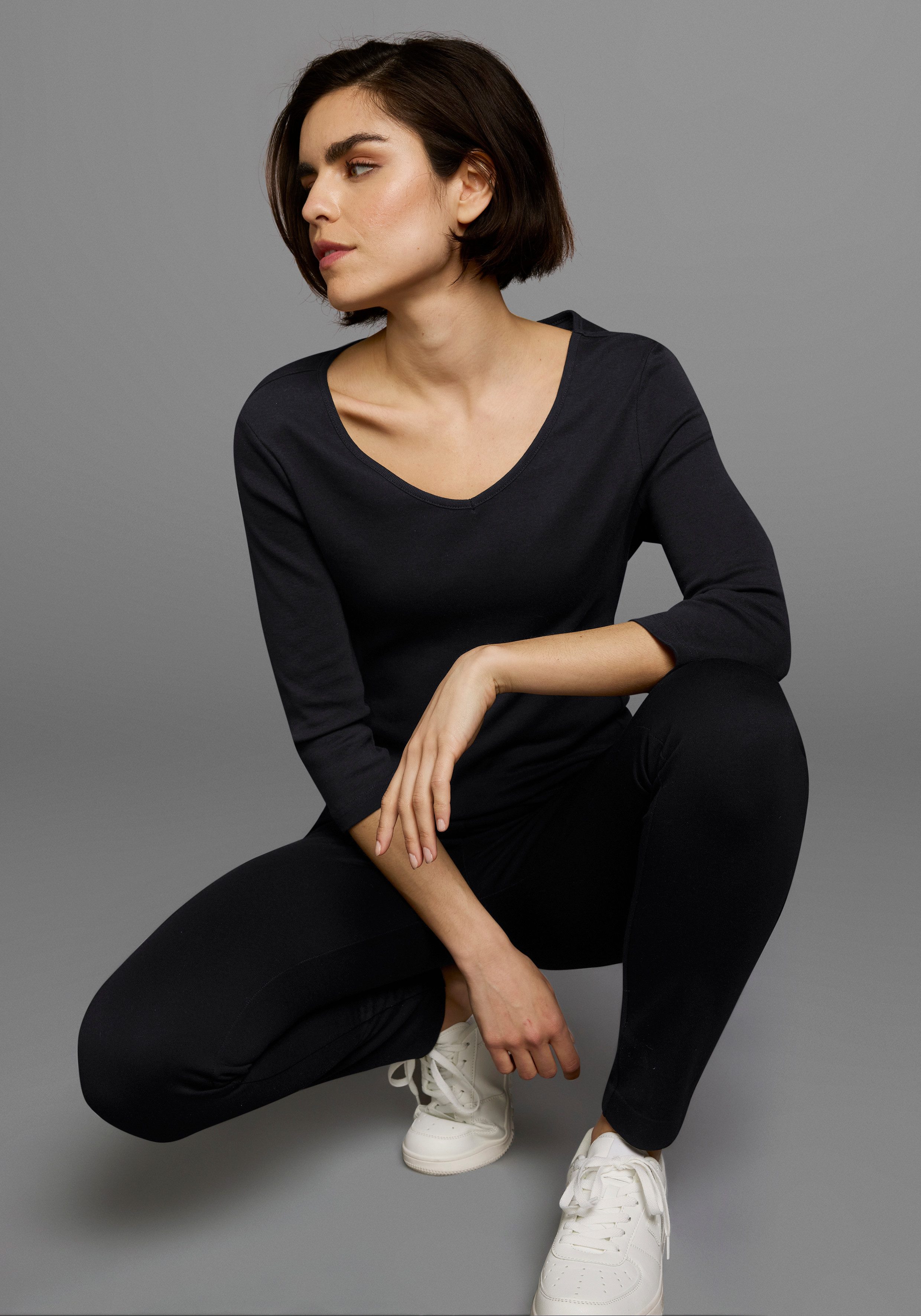 Flashlights V-Shirt (Packung, 2-tlg., 2er-Pack) unifarben, V-Ausschnitt, Ba günstig online kaufen