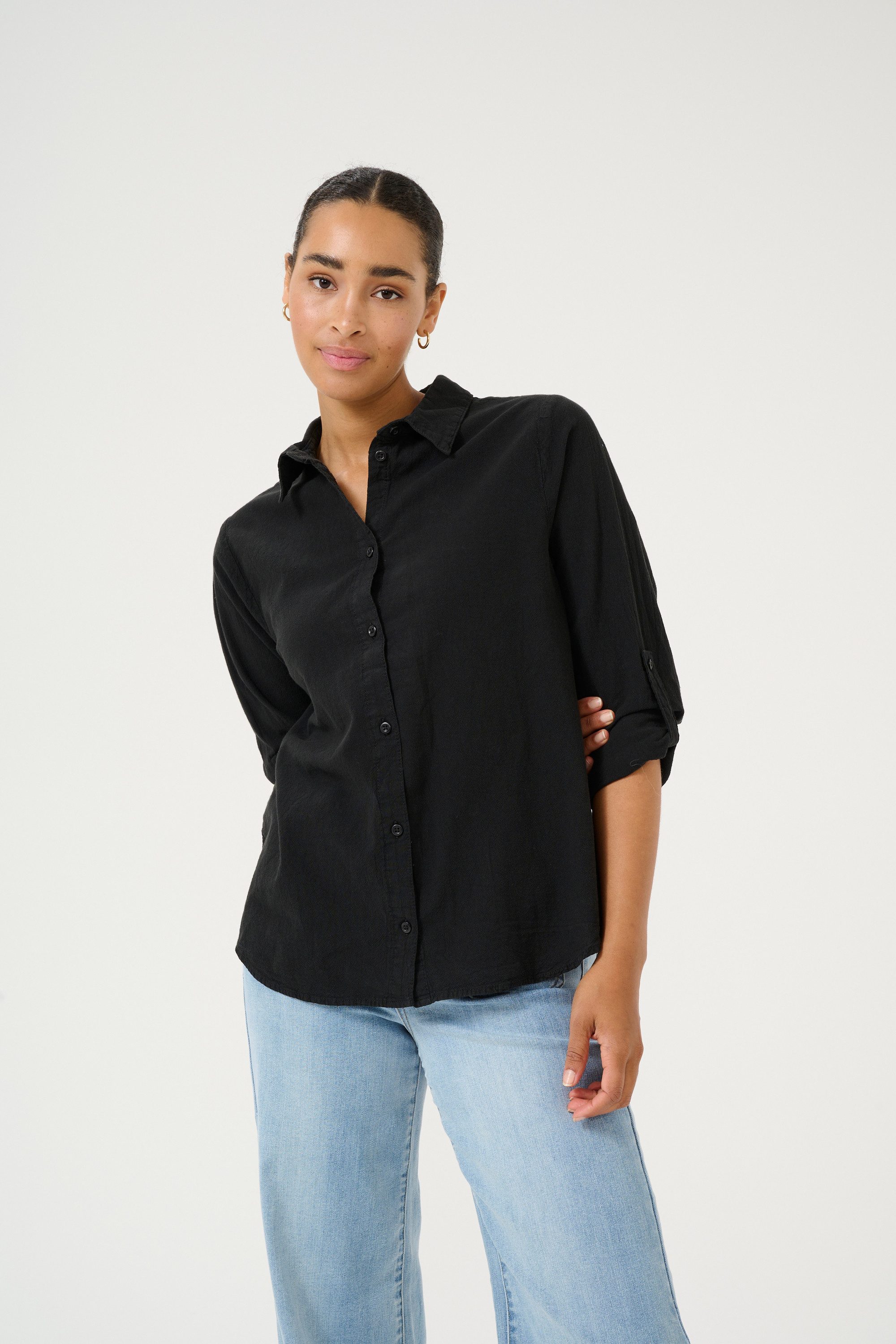 KAFFE Langarmhemd Langarm - Hemd KAnaya