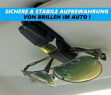 Fivejoy Brillenetui 2pcs Brillenhalter Auto Sonnenbrillen Brillenhalterung, Brillen Halter Kreditkarten Clip