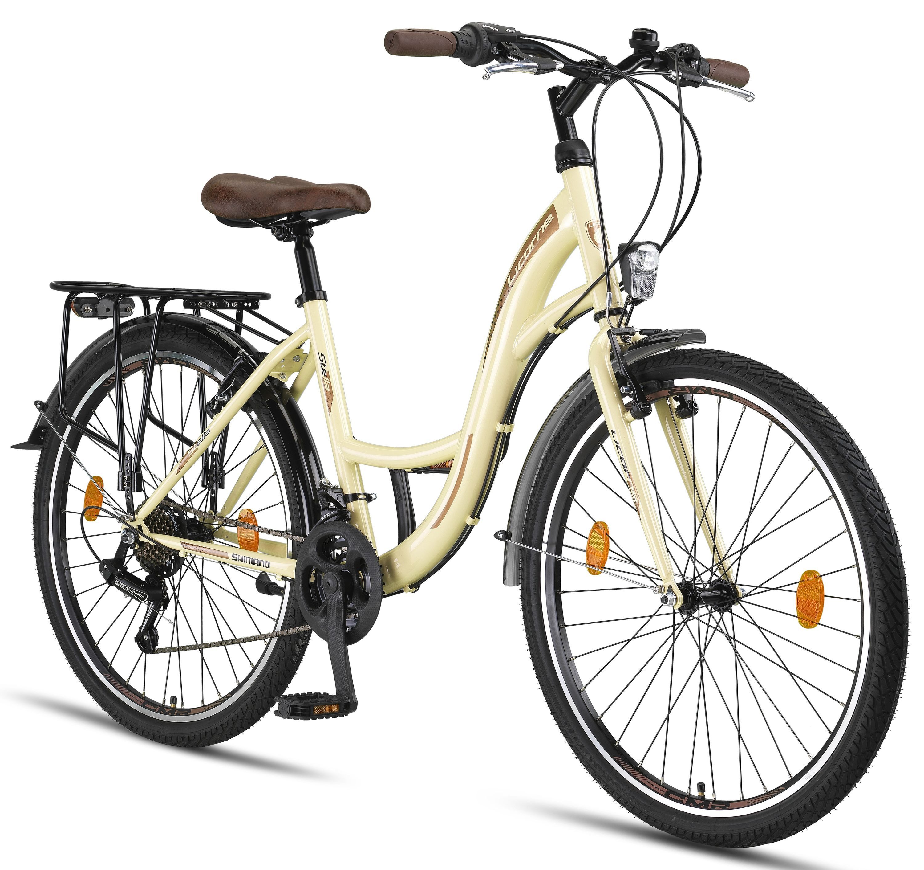 Licorne Bike Cityrad Licorne Stella Premium Citybike 20–28 Zoll, 21 Gang Hollandrad