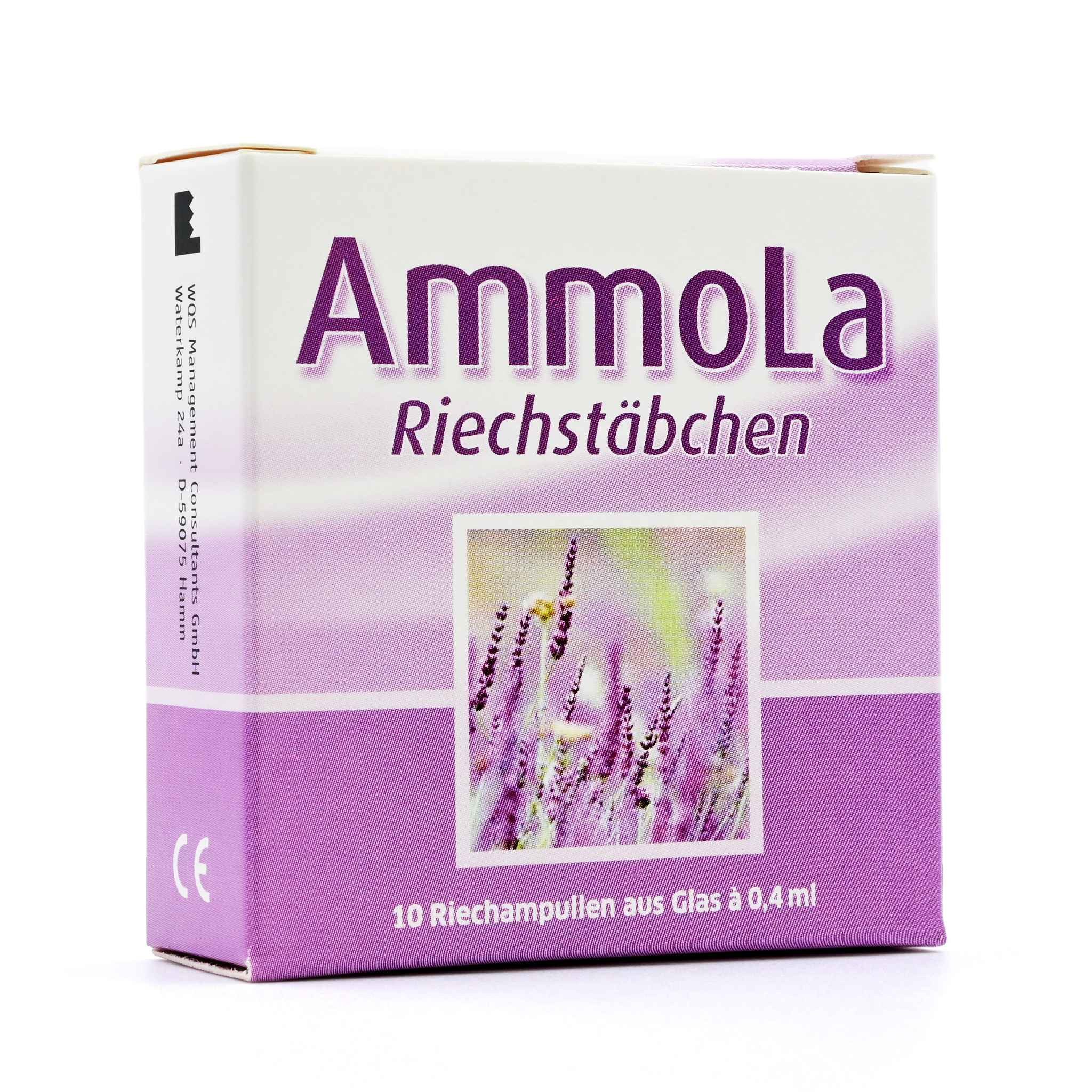 Ammerland Inhalator AMMOLA Riechstäbchen Riechampullen 10x0,4ml