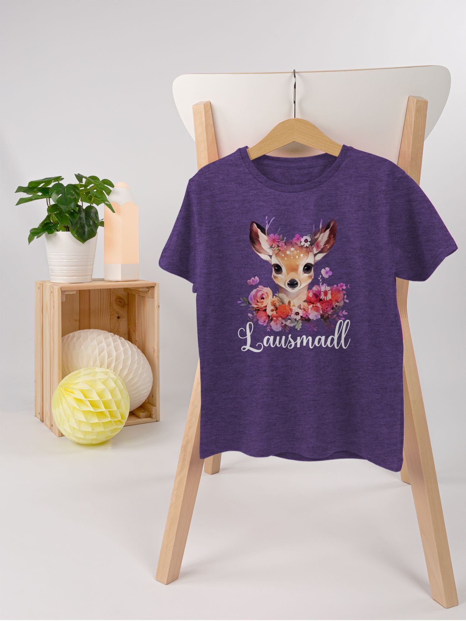 Shirtracer T-Shirt Lausmadl Lausmadel Lausdrindl Lausmädchen (1-tlg) Mode für Oktoberfest Kinder Outfit – Bild 4 von 5