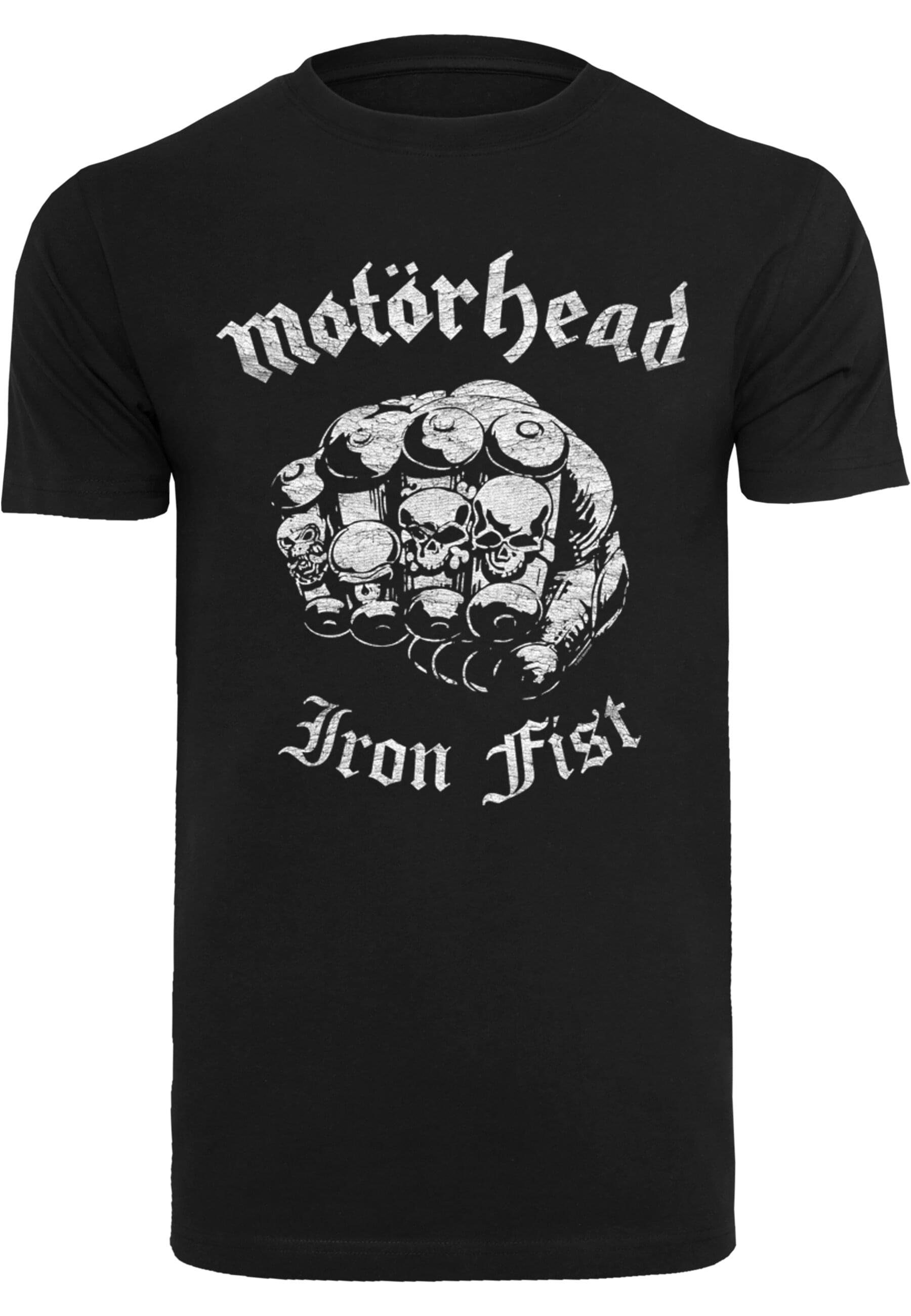 T-Shirt Fist (1-tlg) Herren T-Shirt Motorhead Round Neck Merchcode Iron black -