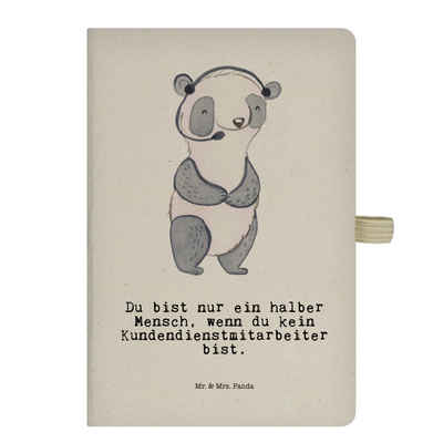 Mr. & Mrs. Panda Notizbuch Kundendienstmitarbeiter Herz - Transparent - Geschenk, customer servi Mr. & Mrs. Panda, Stilvolles Design