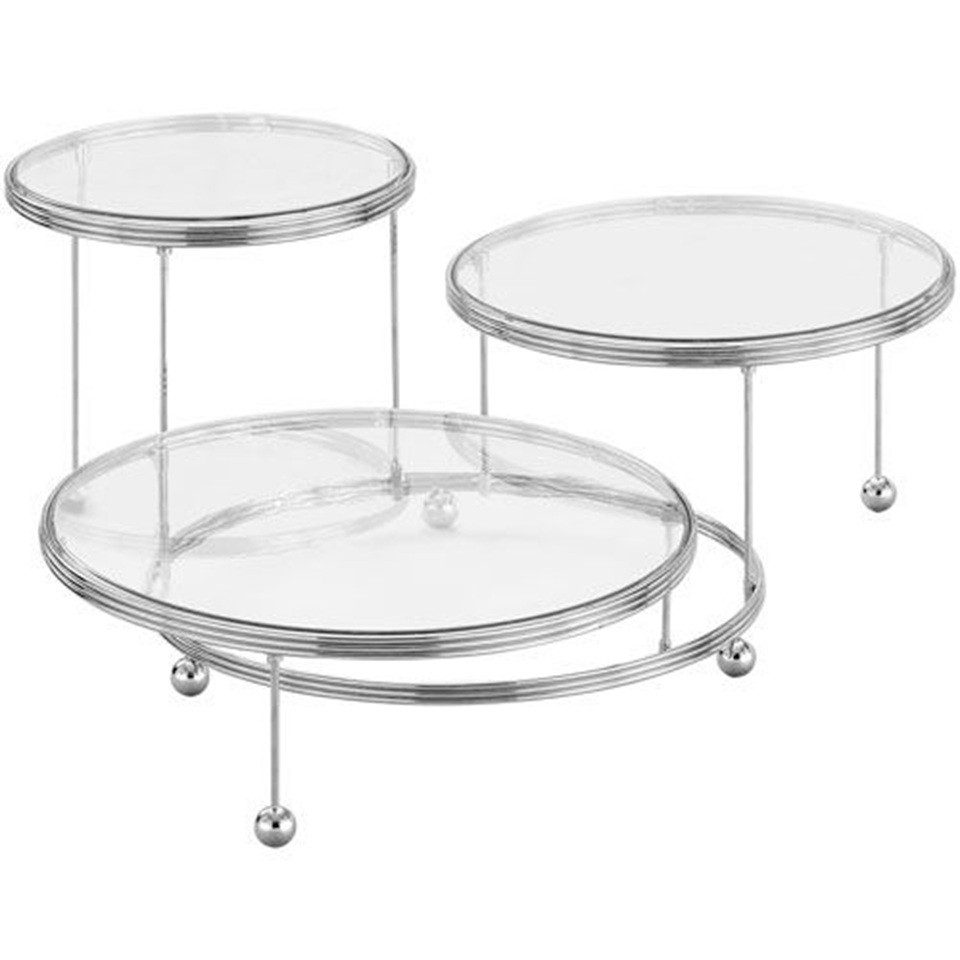 Wilton Tortenständer Wilton Tortenständer Cakes 'n More - 3 teilig, Metall, Kunststoff, (3-tlg)